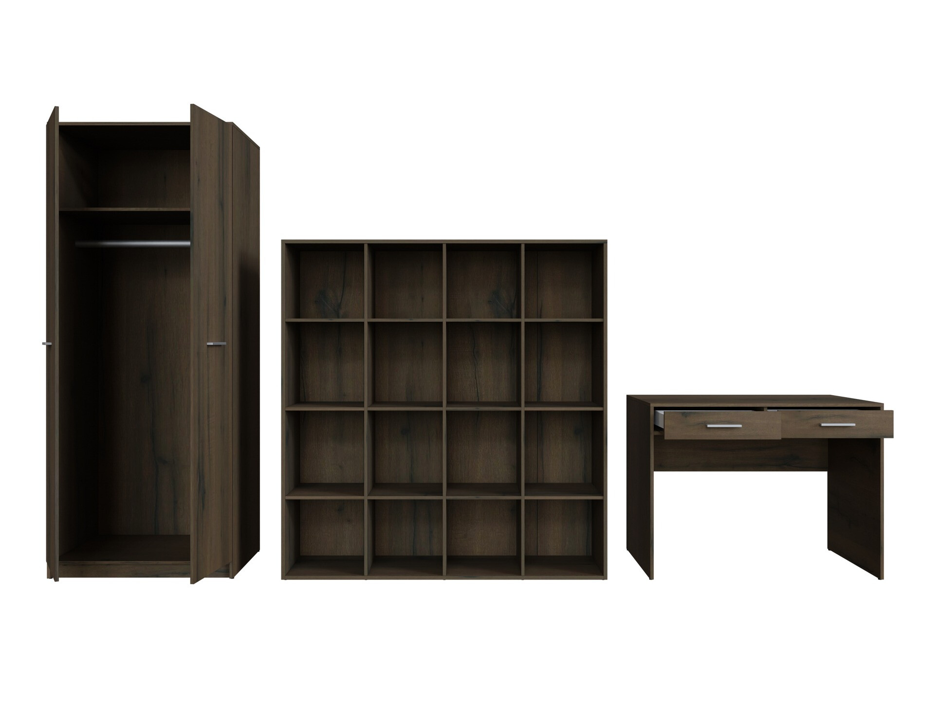 Σετ γραφείου για το σπίτι Novsore 166 (Σκούρα δρυς)