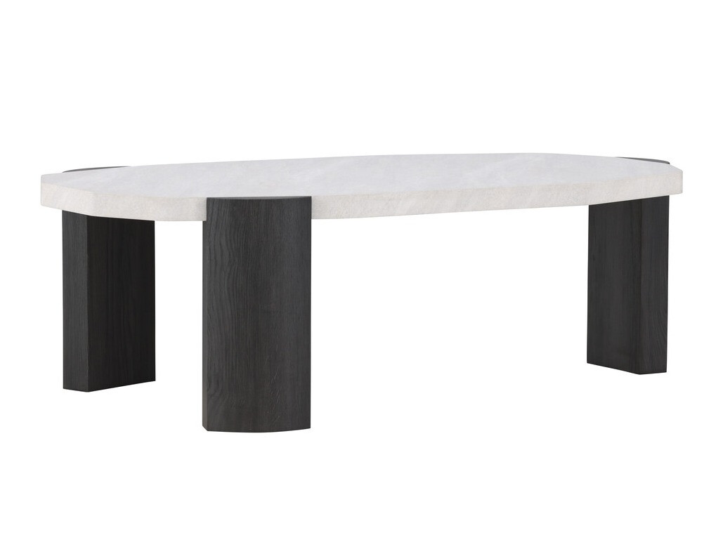 Coffee table Dallas 4792 (Black + White marble)