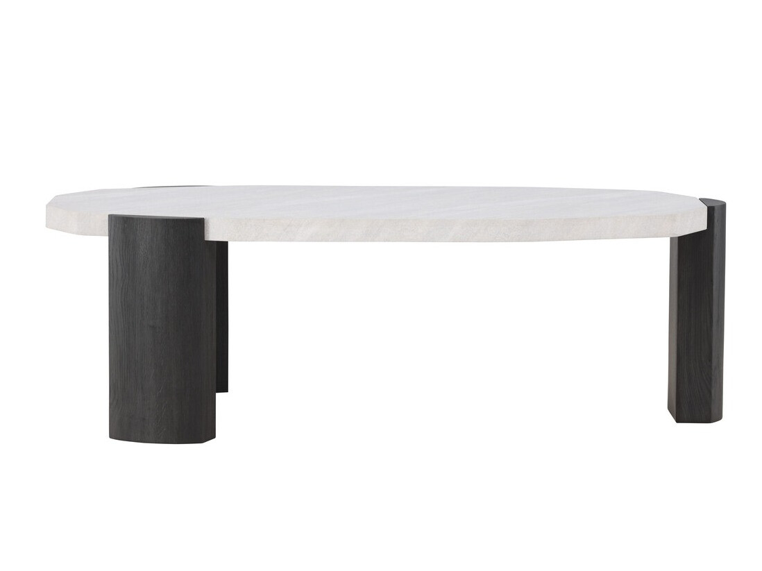 Coffee table Dallas 4792 (Black + White marble)