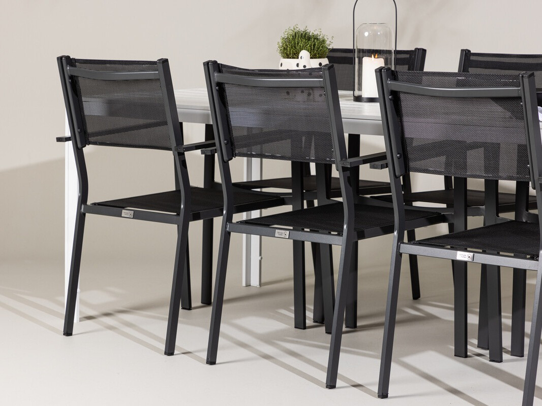 Σετ Τραπέζι και καρέκλες Dallas 4806 (Άσπρο)