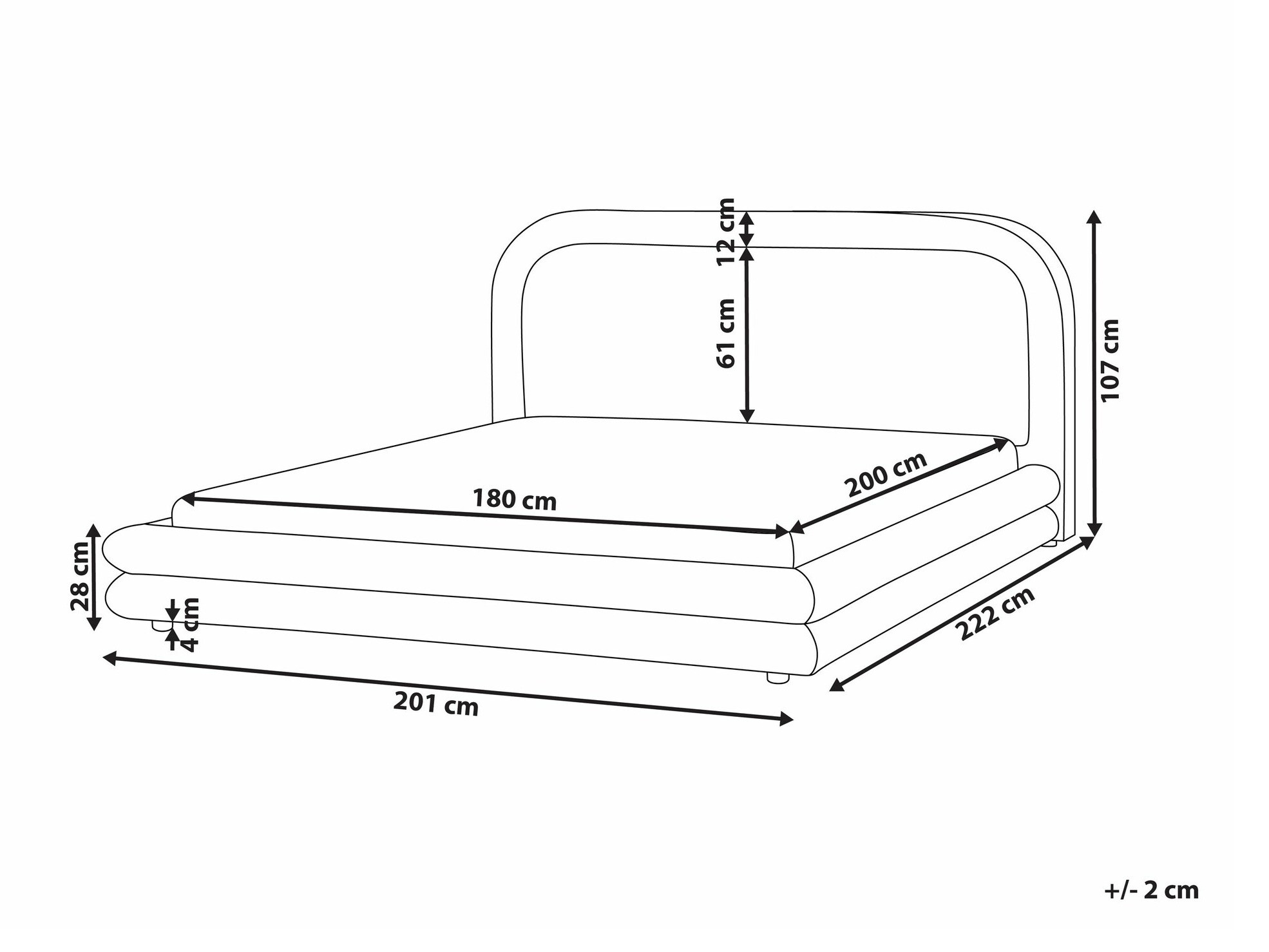 Bed Berwyn 2564 (Beige)