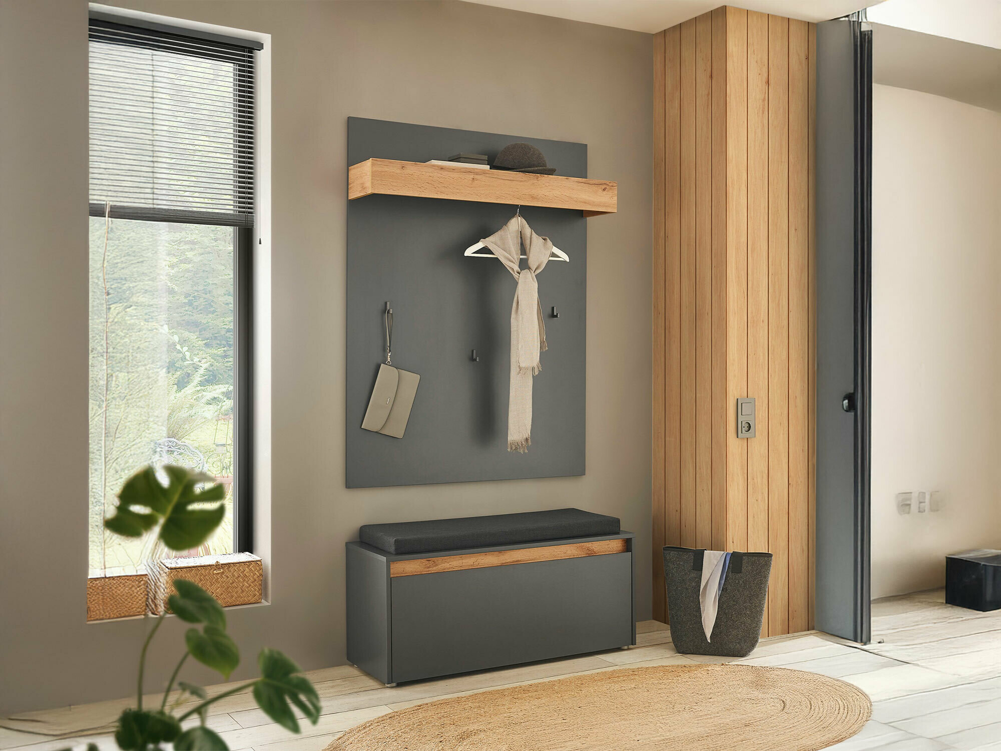 Hallway set Elbsori 167 (Anthracite)