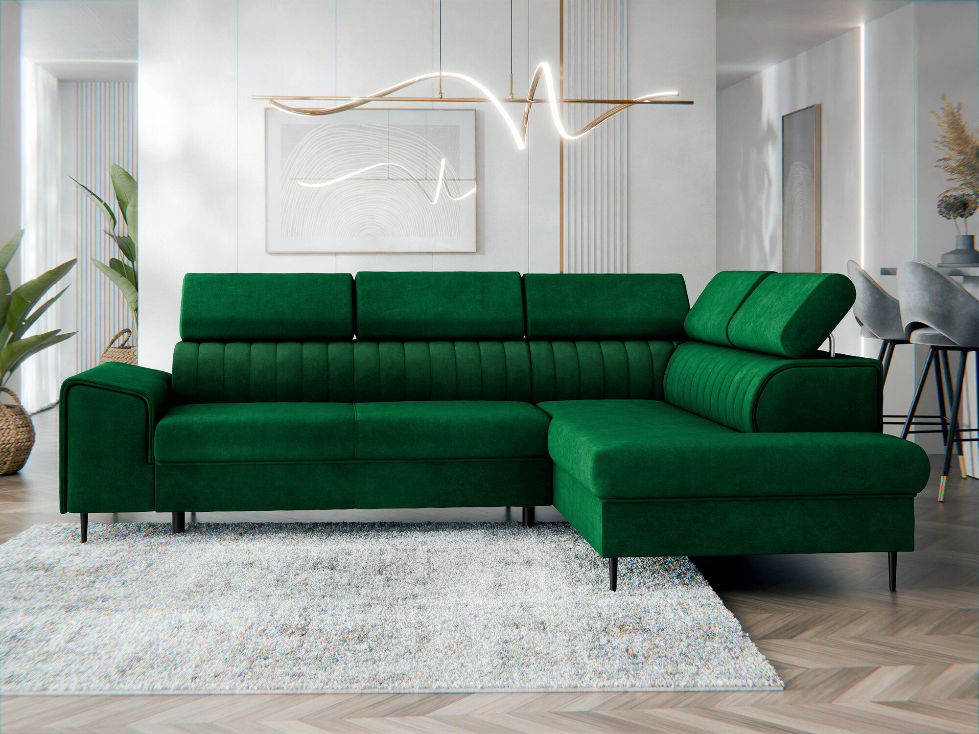 Γωνιακός Καναπές Comfivo Universum (Magic Velvet 2225)