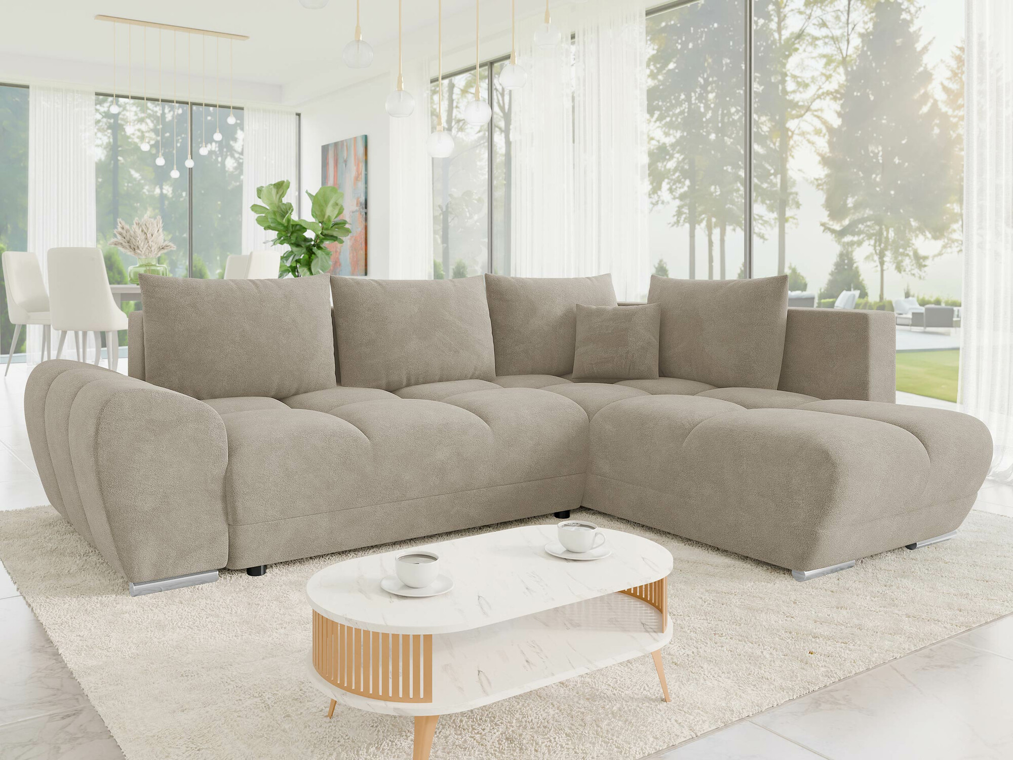Corner sofa Camden 107 (Velo 623)