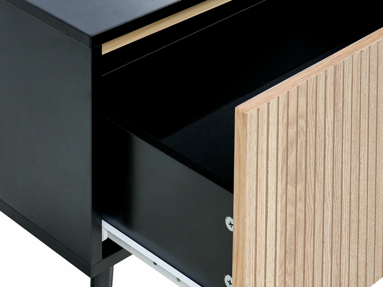 Bedside table Floalu 100 (Black + Brown)
