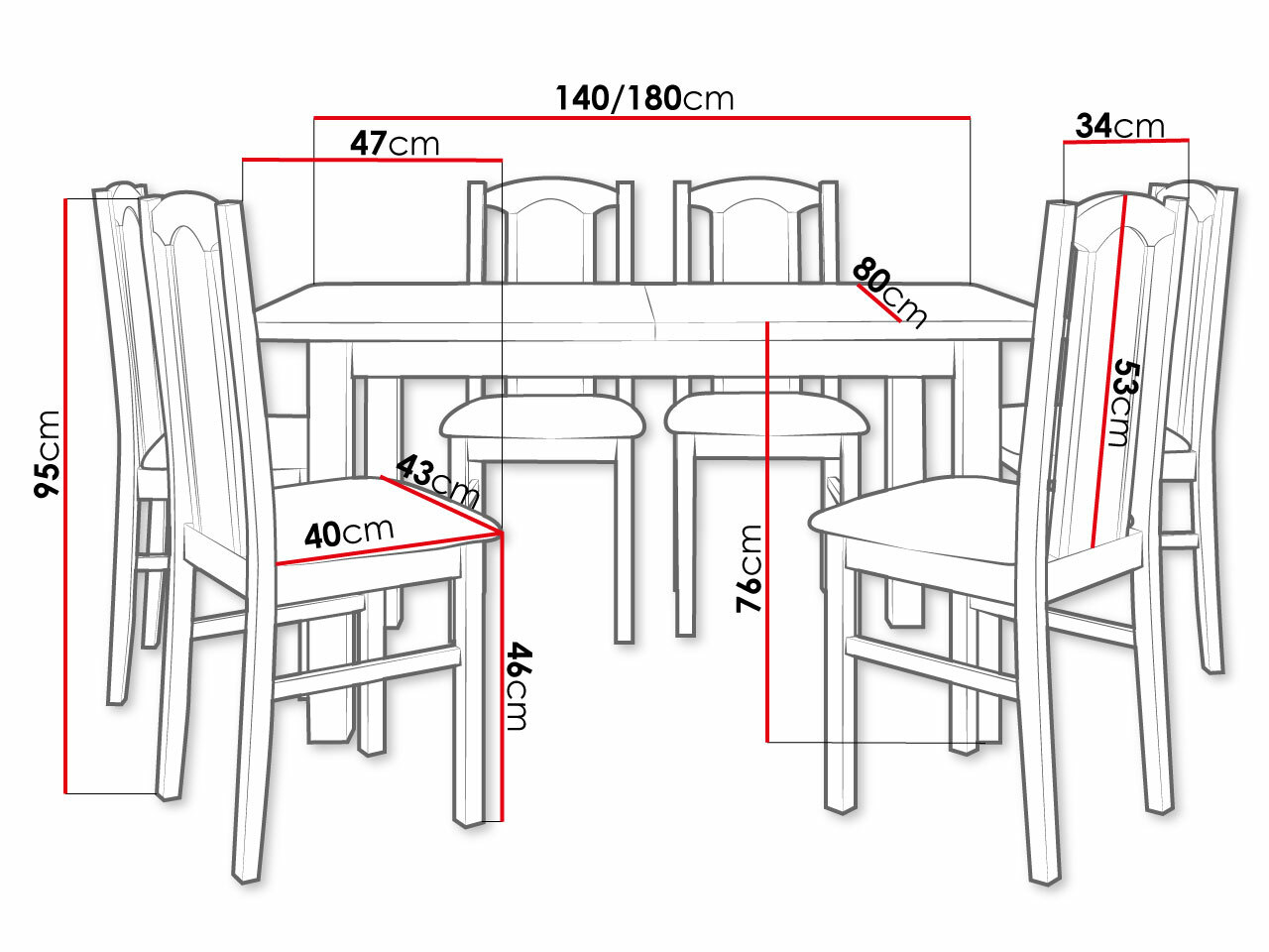Dining set Victorville 312 (Nut)