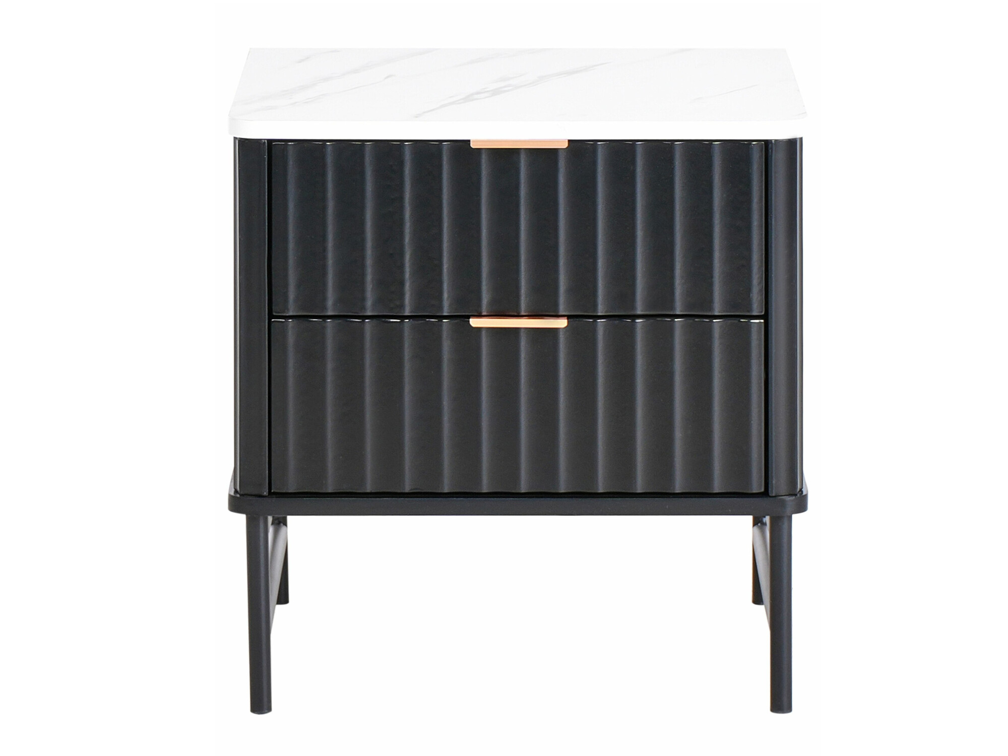 Κομοδίνο Berwyn 2578 (Μαύρο + Λευκό μάρμαρο)