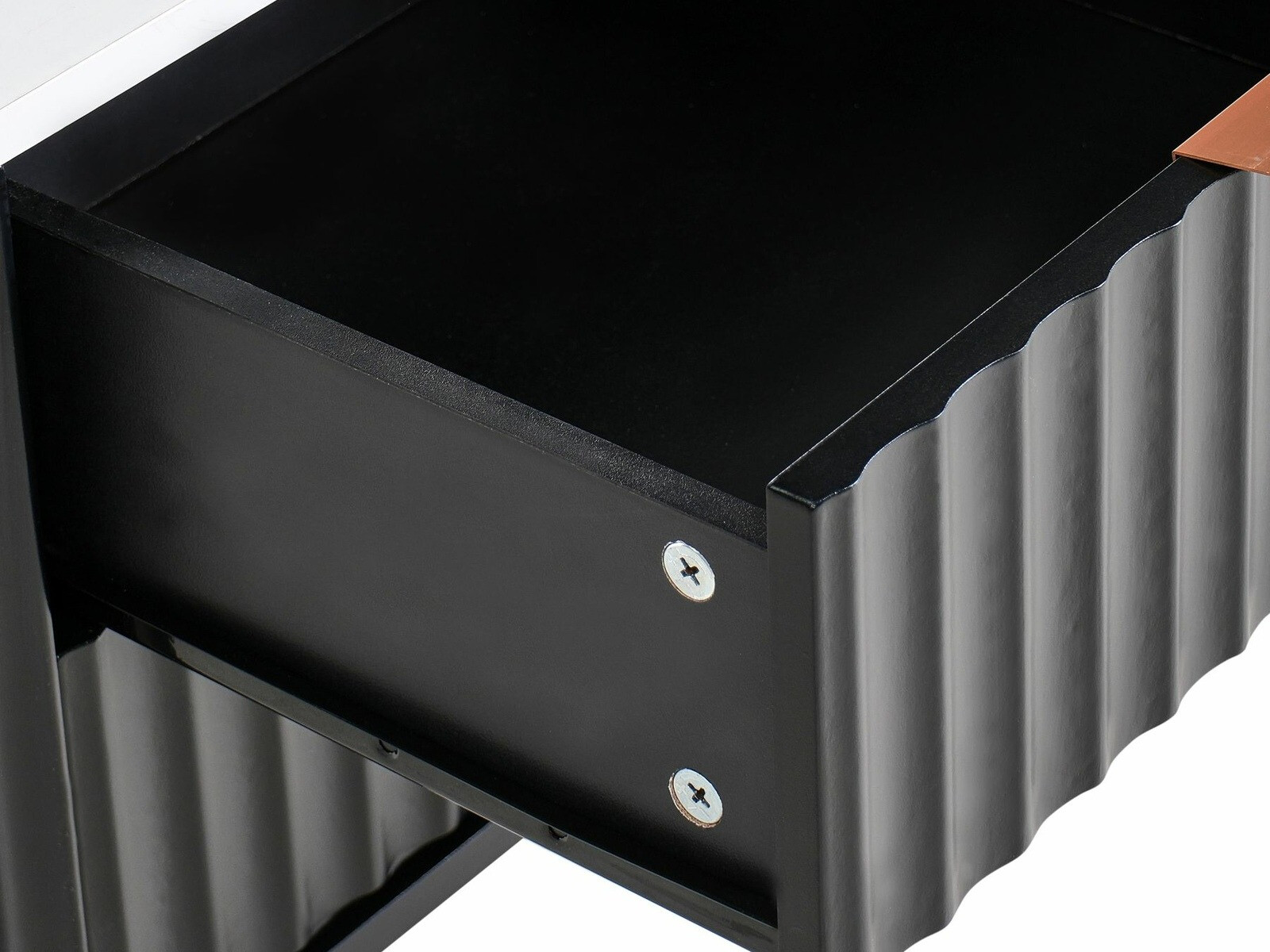 Κομοδίνο Berwyn 2578 (Μαύρο + Λευκό μάρμαρο)