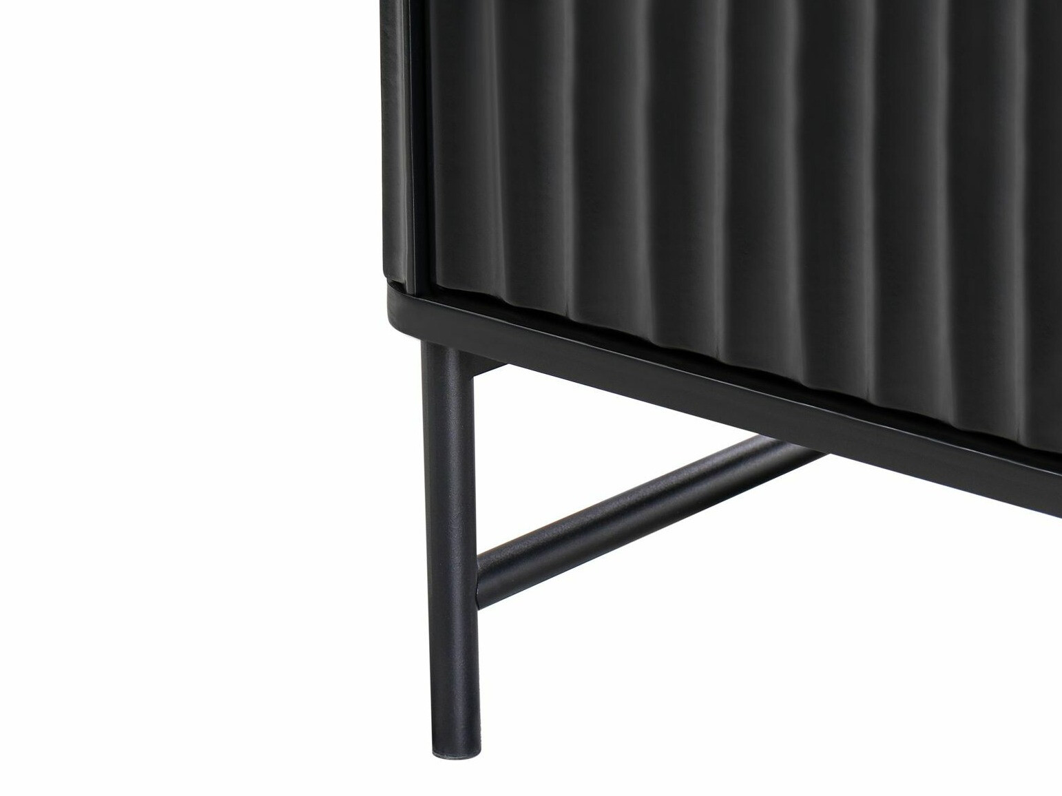 Μπουφέ Berwyn 2577 (Μαύρο + Λευκό μάρμαρο)