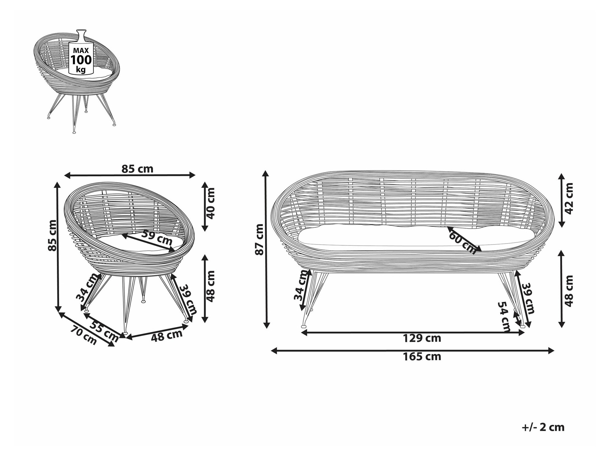 Outdoor furniture set Marsona 104