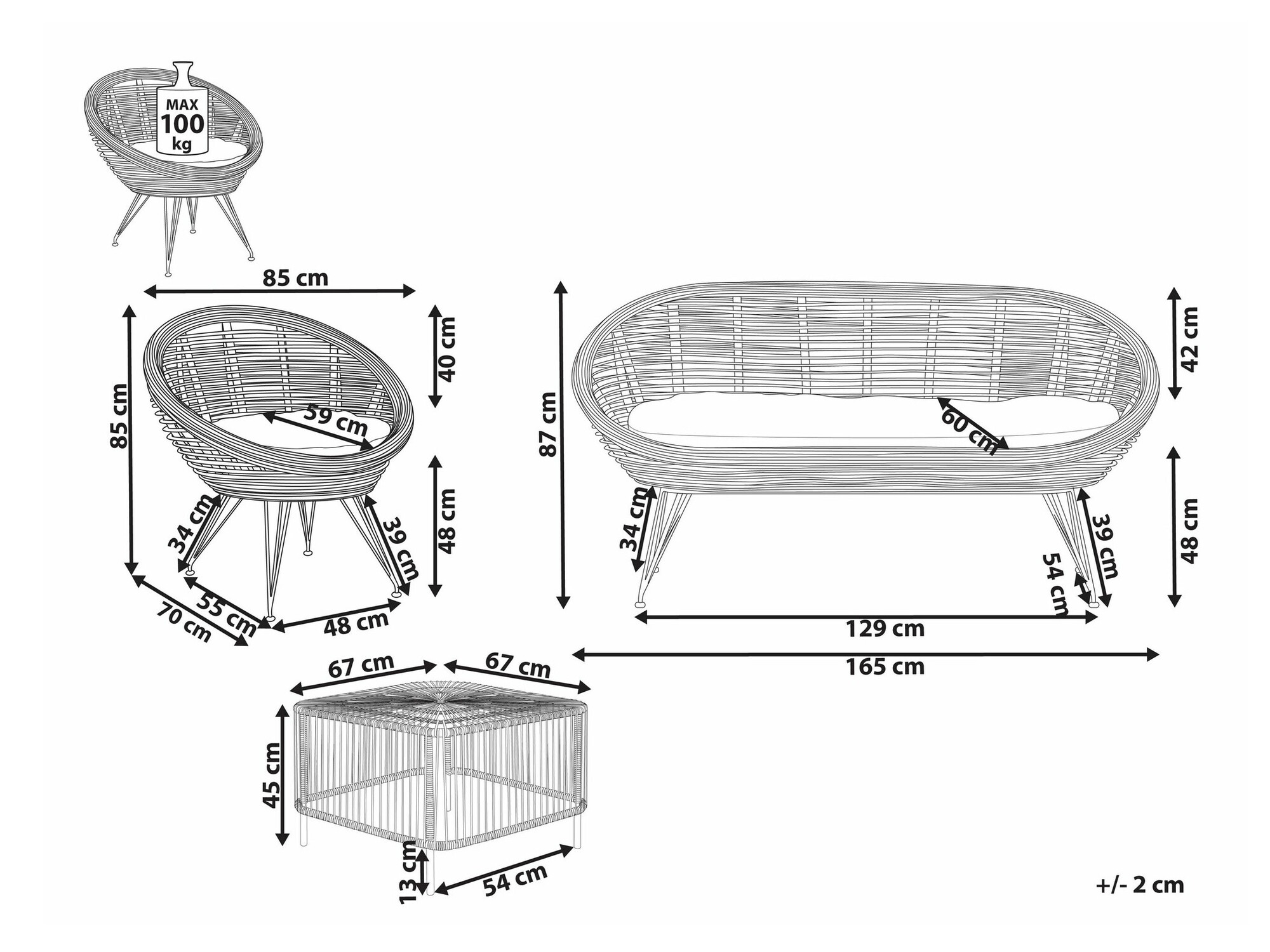 Outdoor furniture set Marsona 105