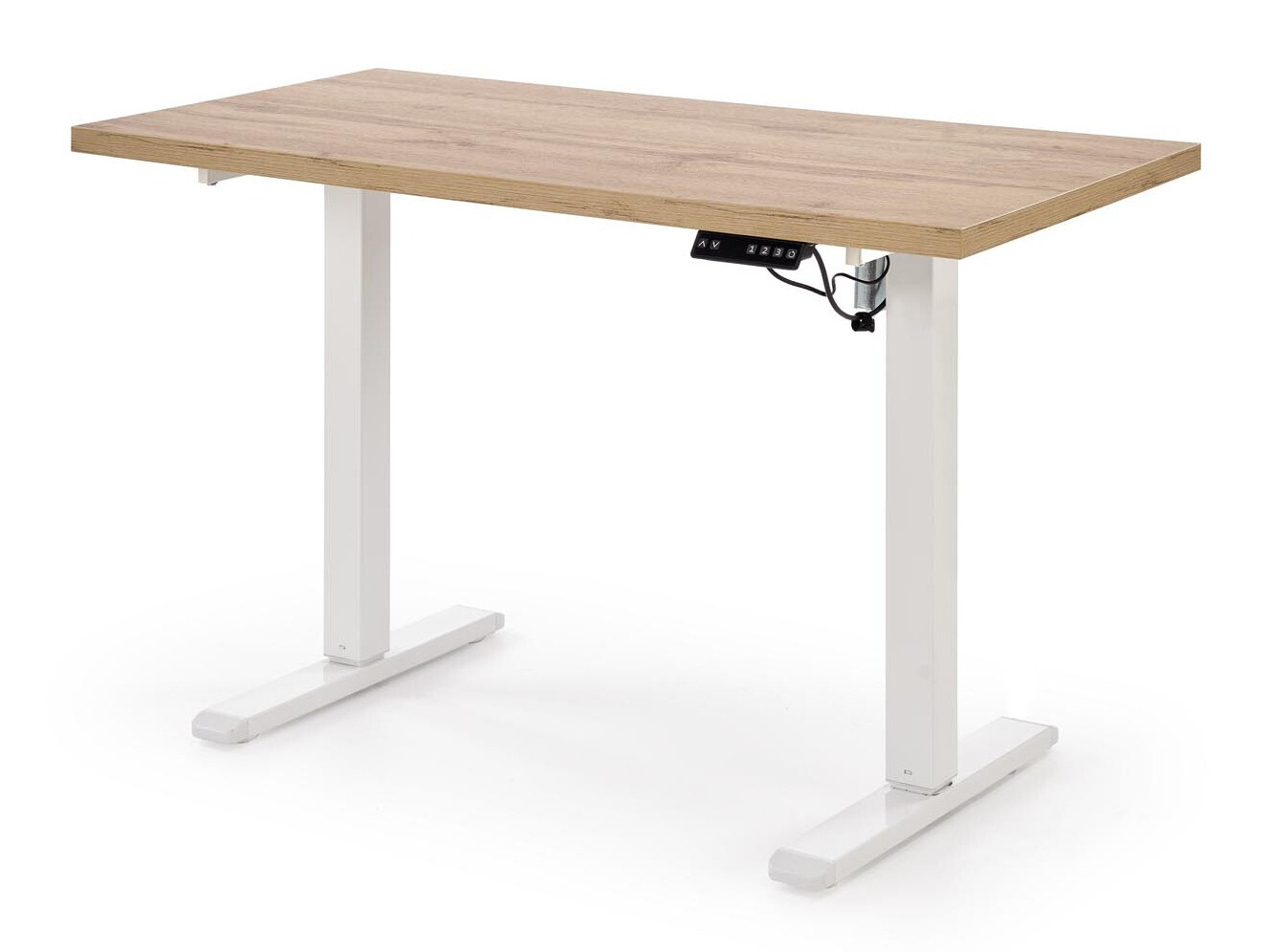 Height-adjustable desk Houston 1942 (Artisan oak + White)