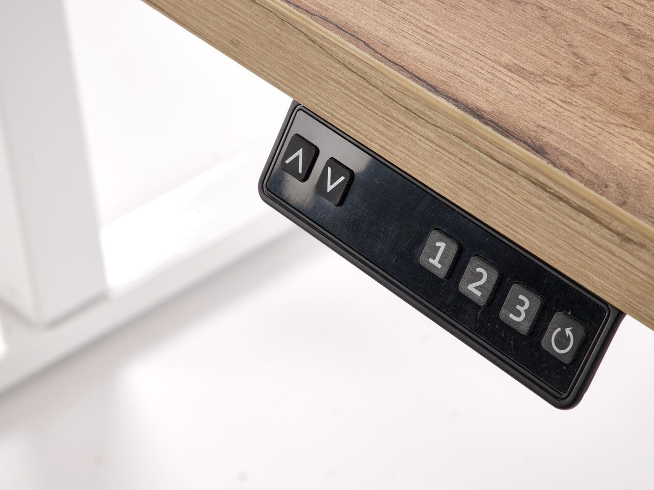 Height-adjustable desk Houston 1942 (Artisan oak + White)