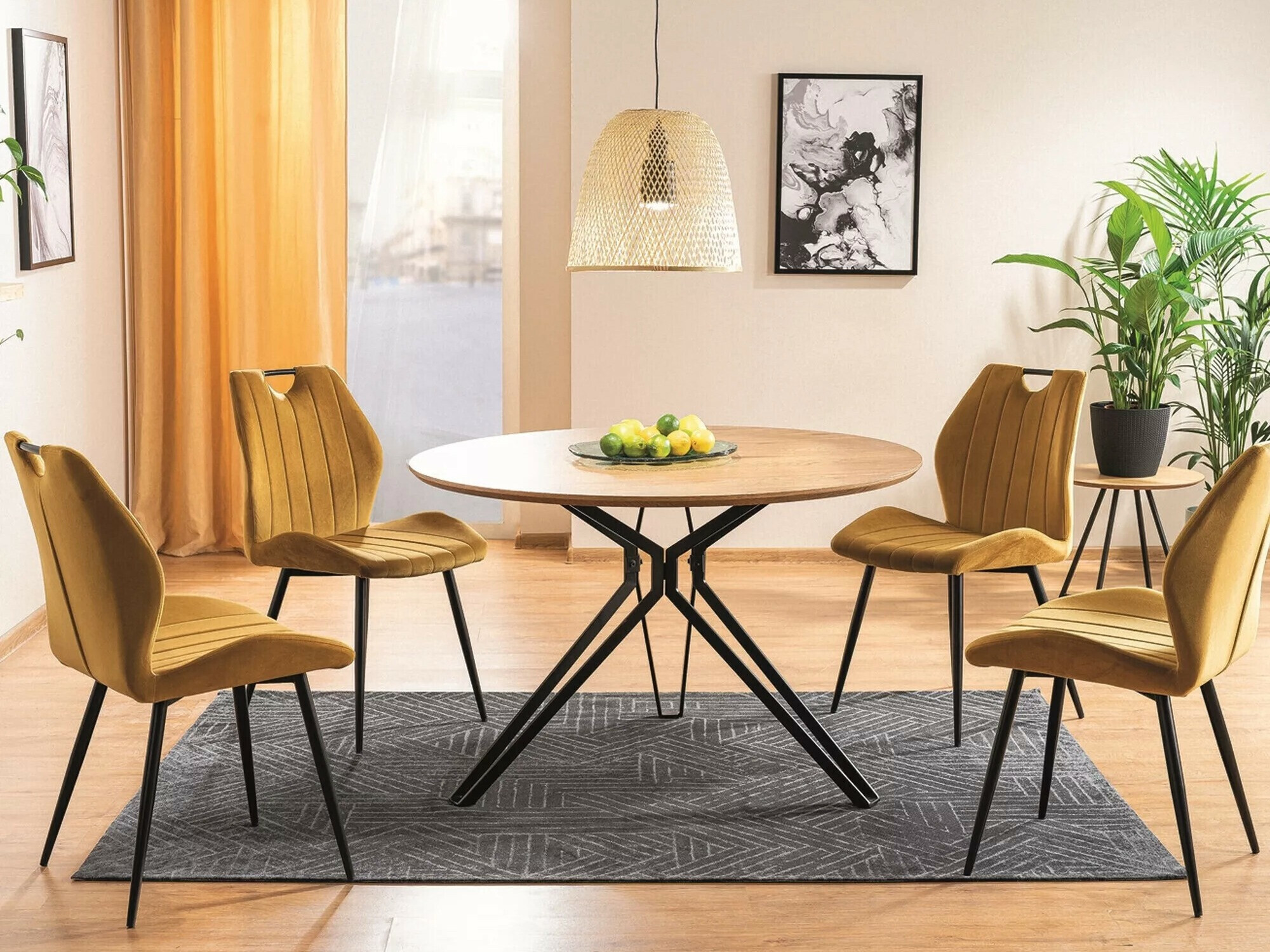 Καρέκλα Detroit 716 (Κίτρινο)