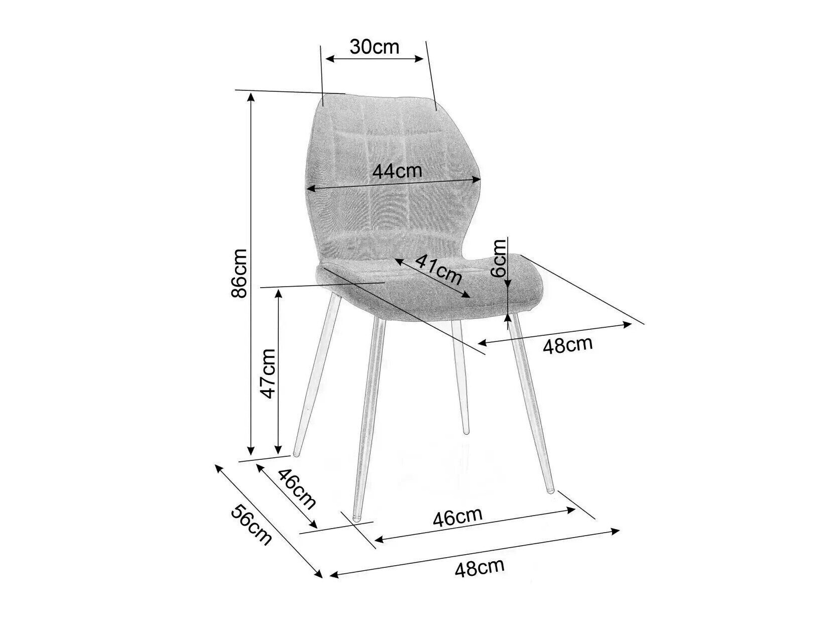 Καρέκλα Detroit 718 (Μπεζ)