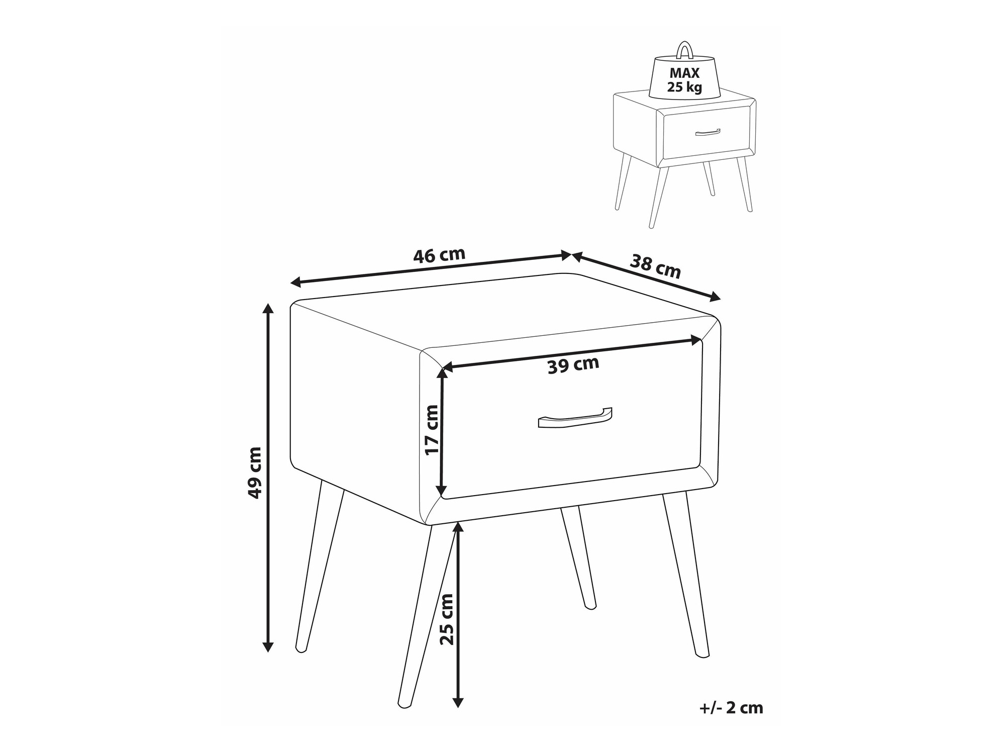 Κομοδίνο Berwyn 2590 (Πορτοκαλί)