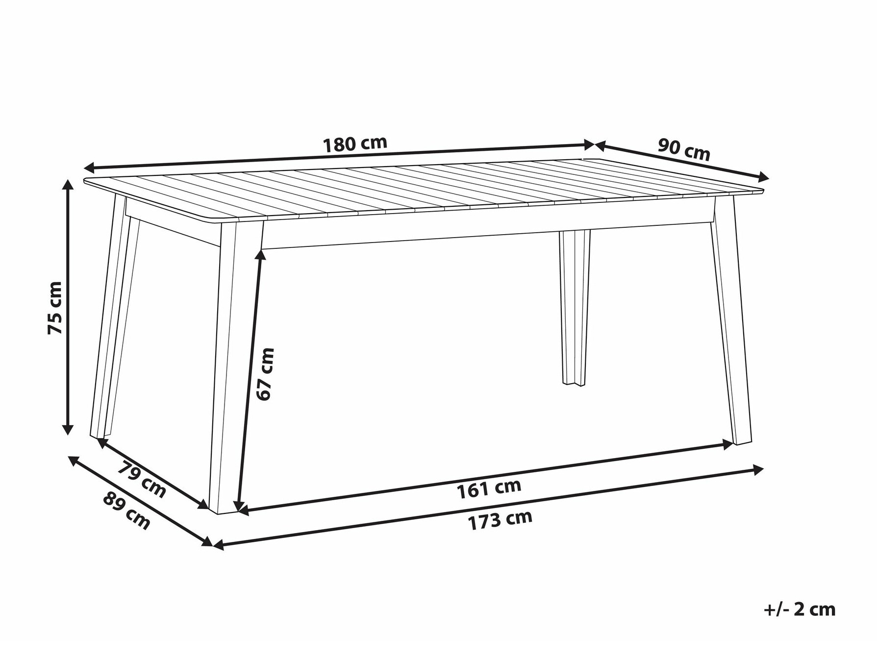 Outdoor table Berwyn 2595