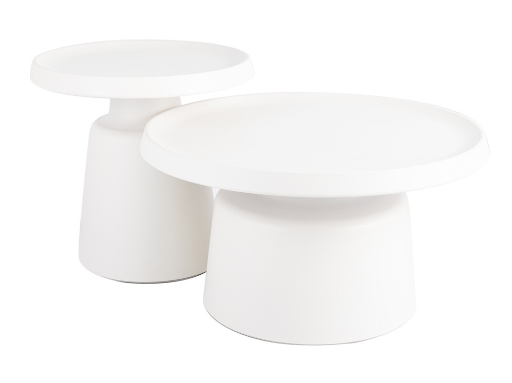 Σετ τραπεζιών σαλονιού Detroit 721 (Άσπρο)