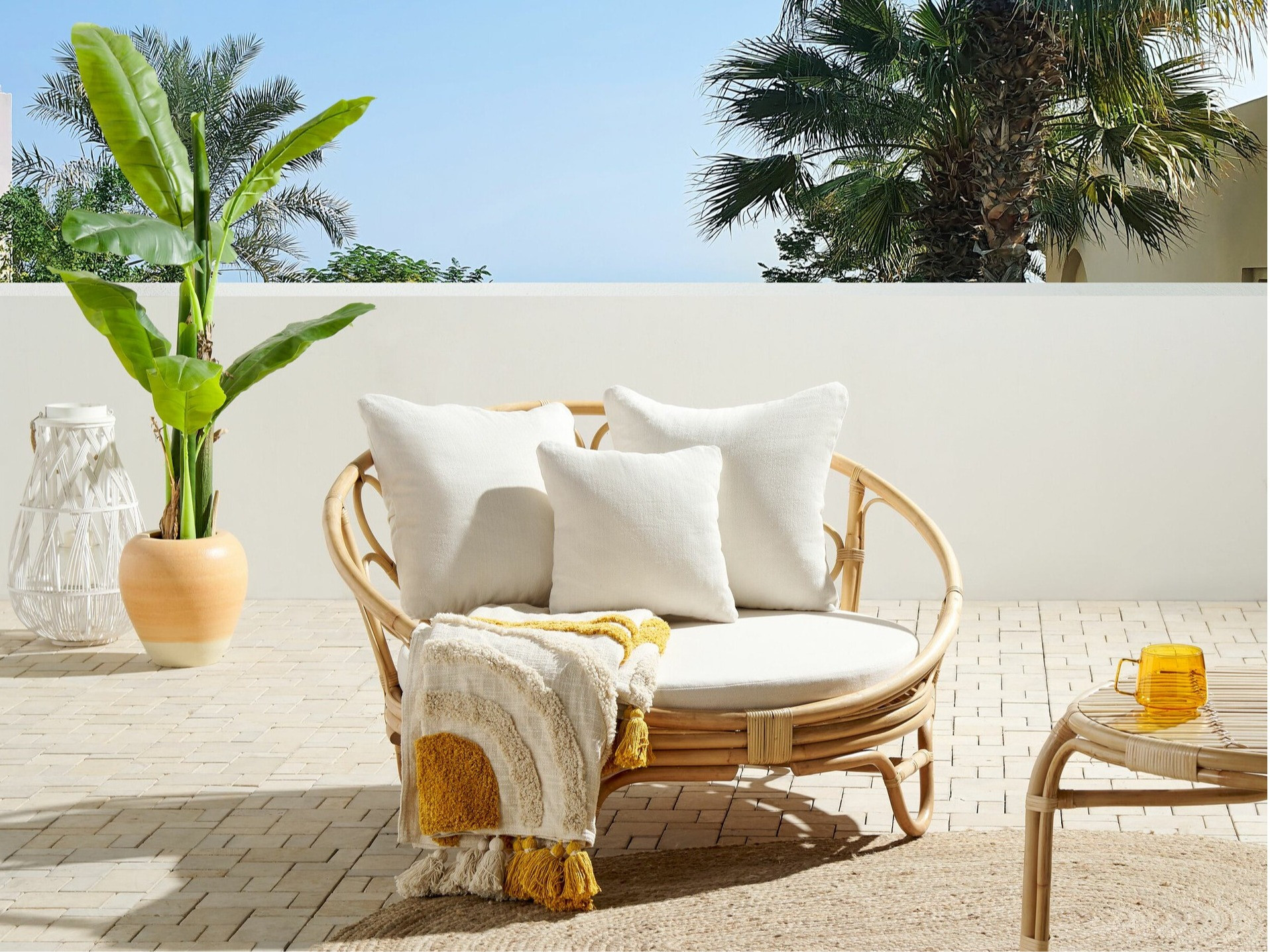Outdoor armchair Berwyn 2600 (Light brown)