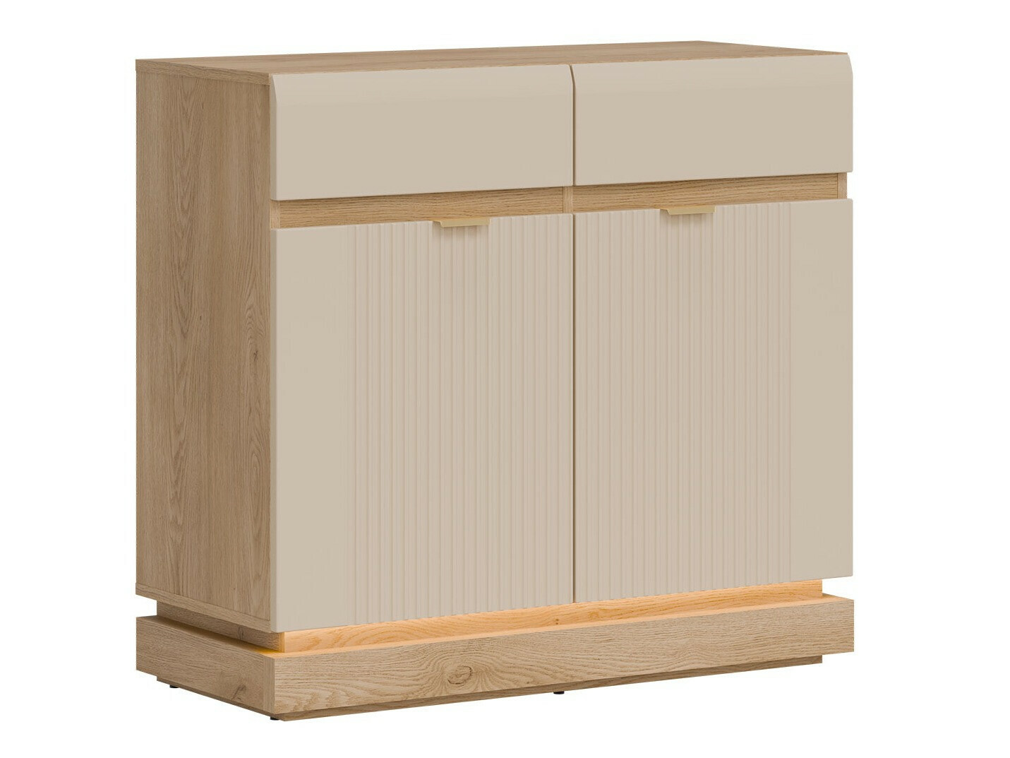 Chest of drawers Teselbu 102 (Cashmere + Oak)
