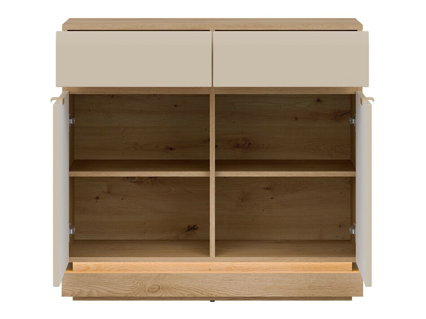 Chest of drawers Teselbu 102 (Cashmere + Oak)