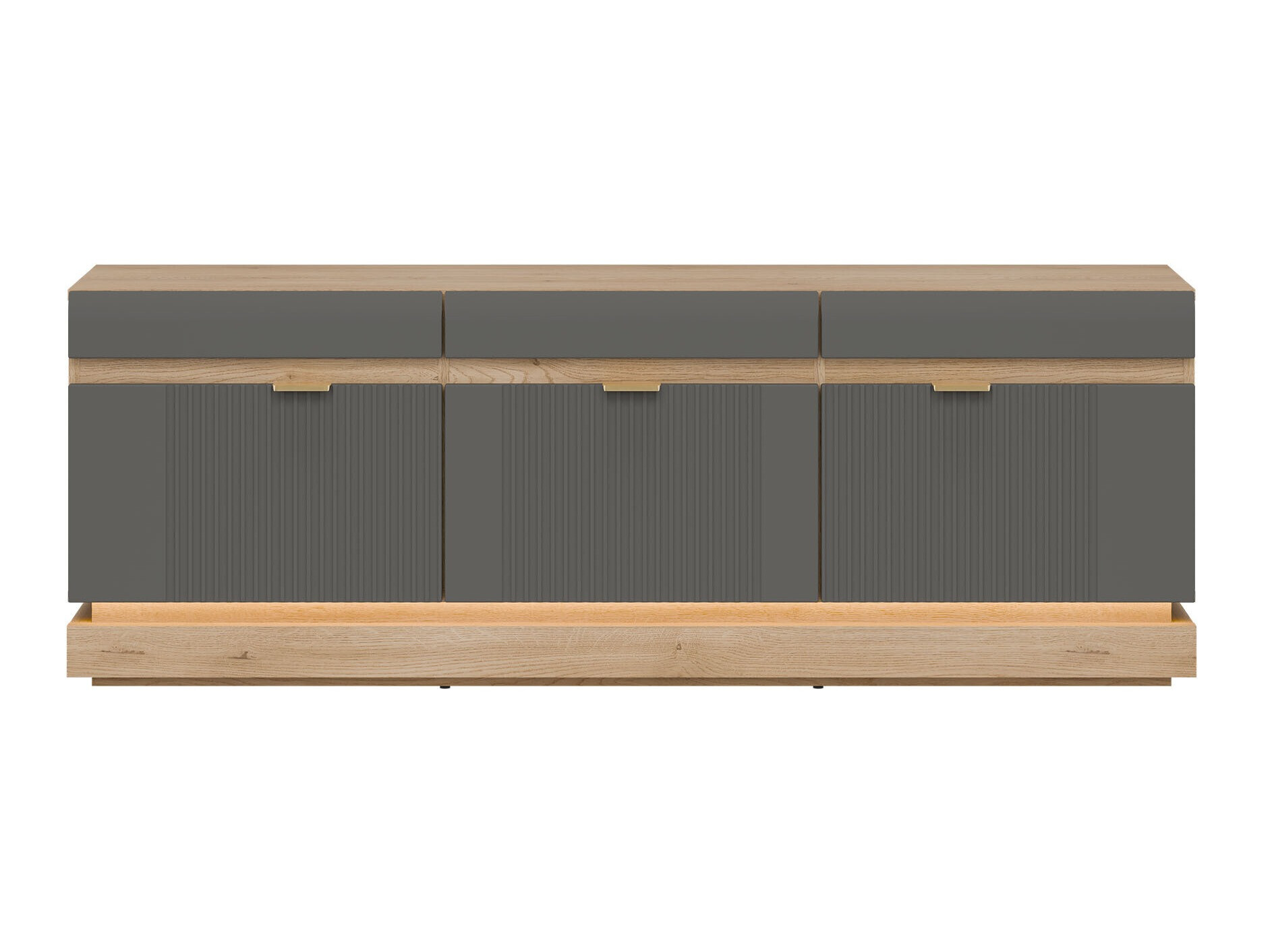 TV stand Teselbu 100 (Grey + Torro oak)