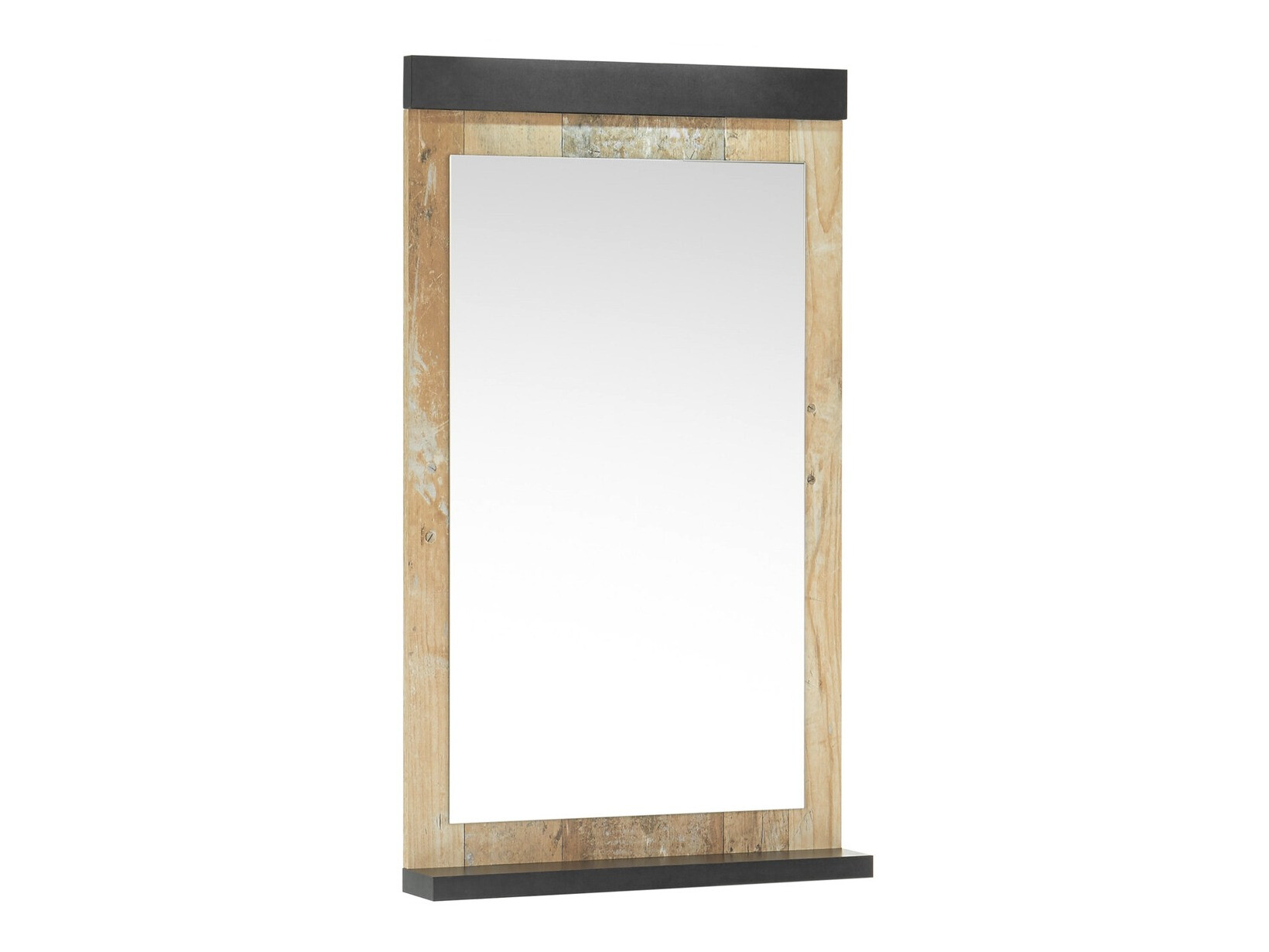 Bathroom mirror Cirtale 135 (Aged wood + Anthracite)
