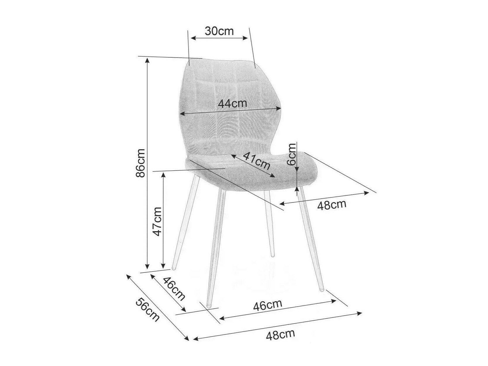Καρέκλα Detroit 736 (Μπεζ)