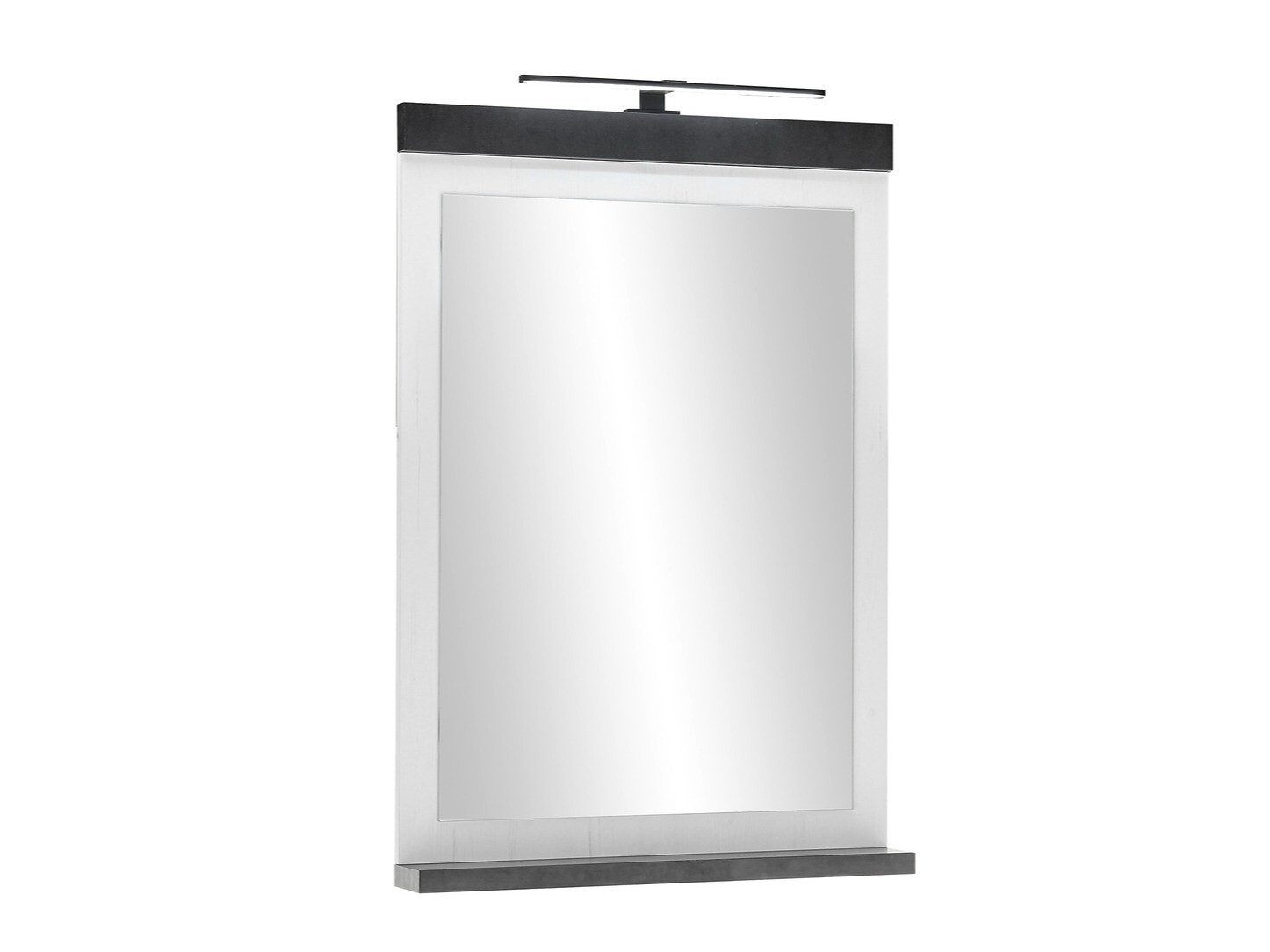 Σετ μπάνιου Cirtale 136 (Λευκασμένο πεύκο + Ανθρακί)