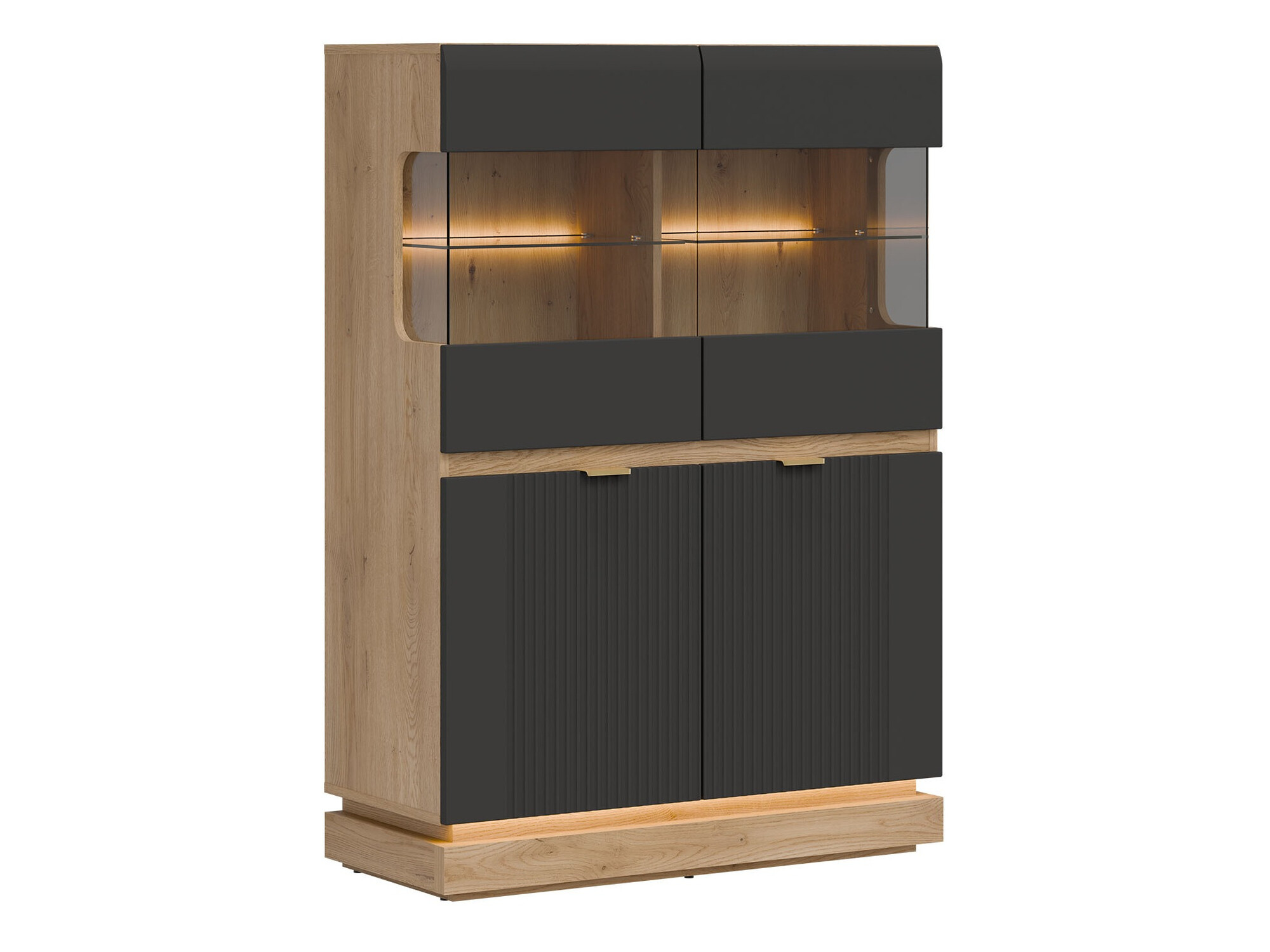 Sideboard Teselbu 105 (Anthracite + Oak)