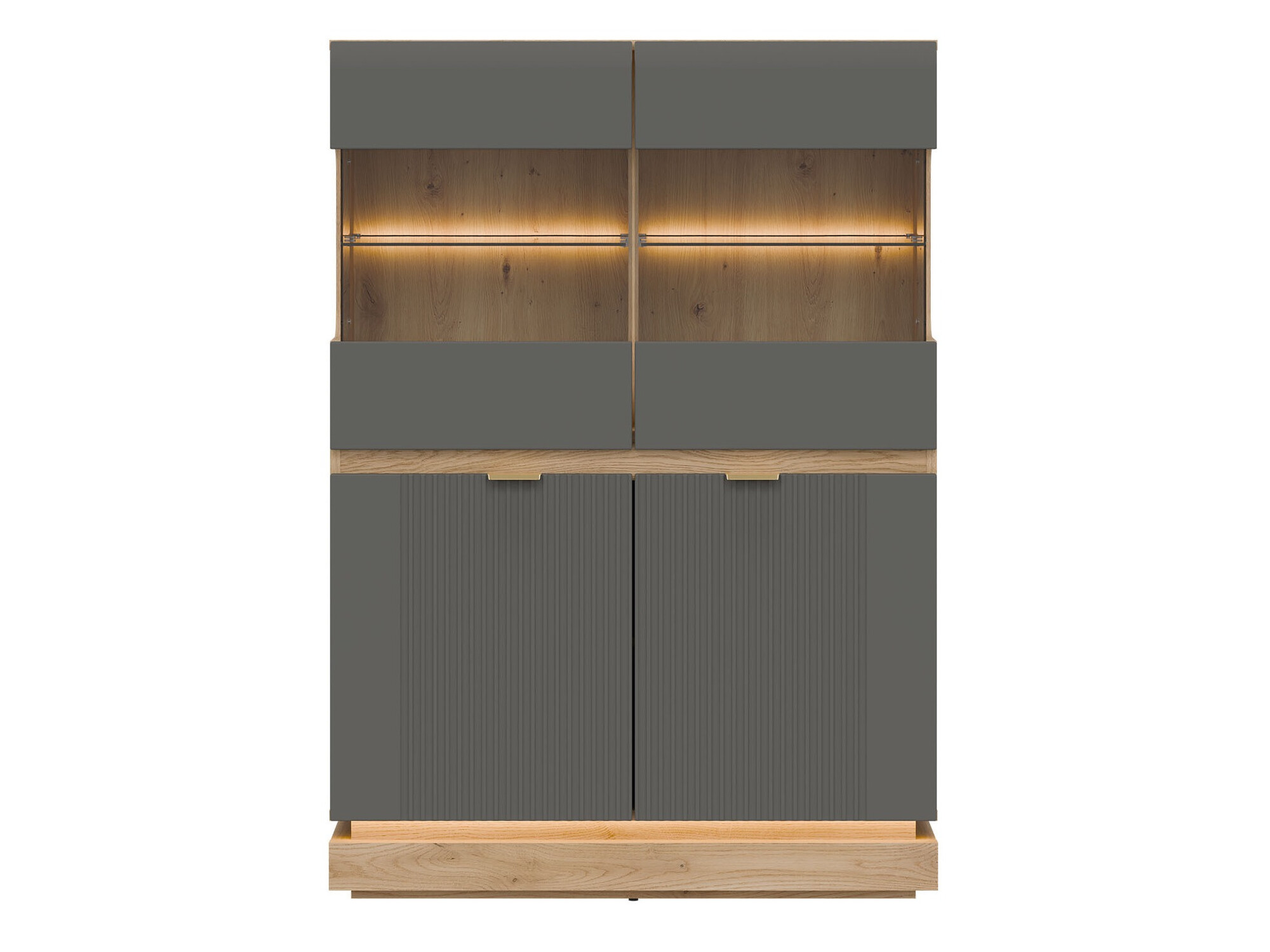Sideboard Teselbu 105 (Grey + Oak)