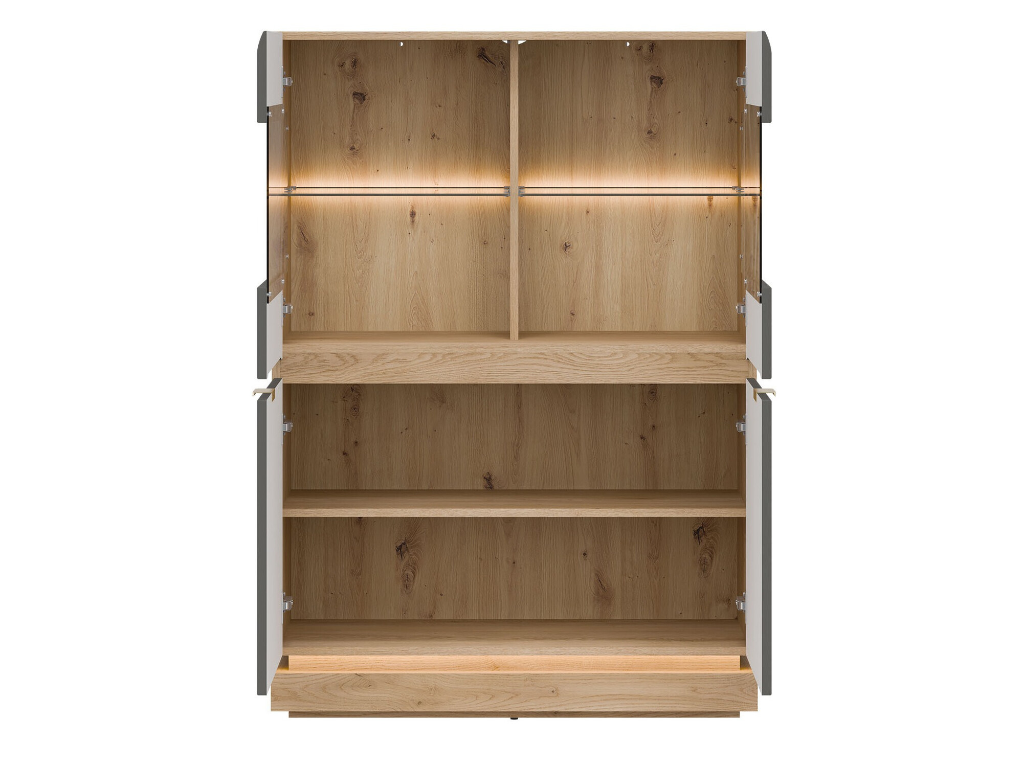 Sideboard Teselbu 105 (Grey + Oak)