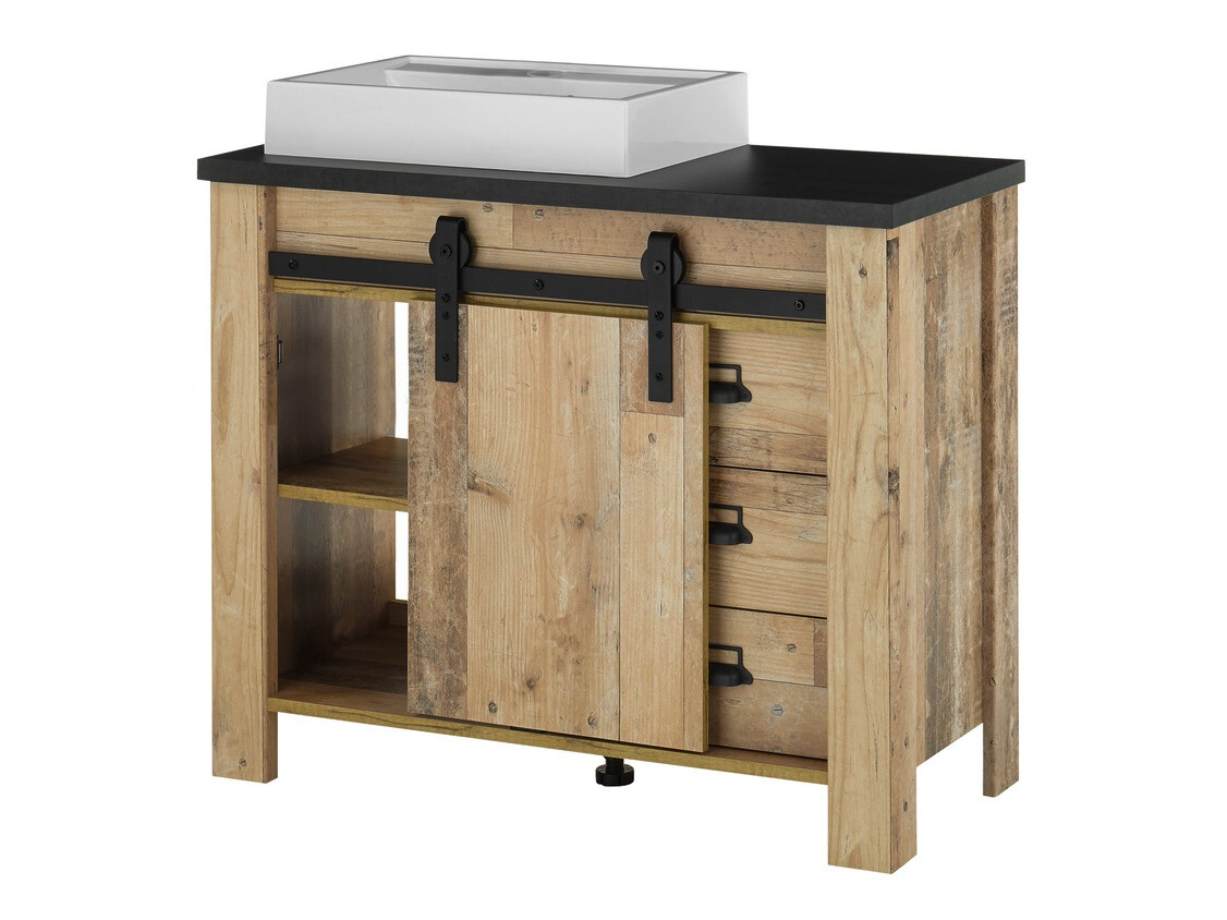 Bathroom set Cirtale 139 (Aged wood + Anthracite)