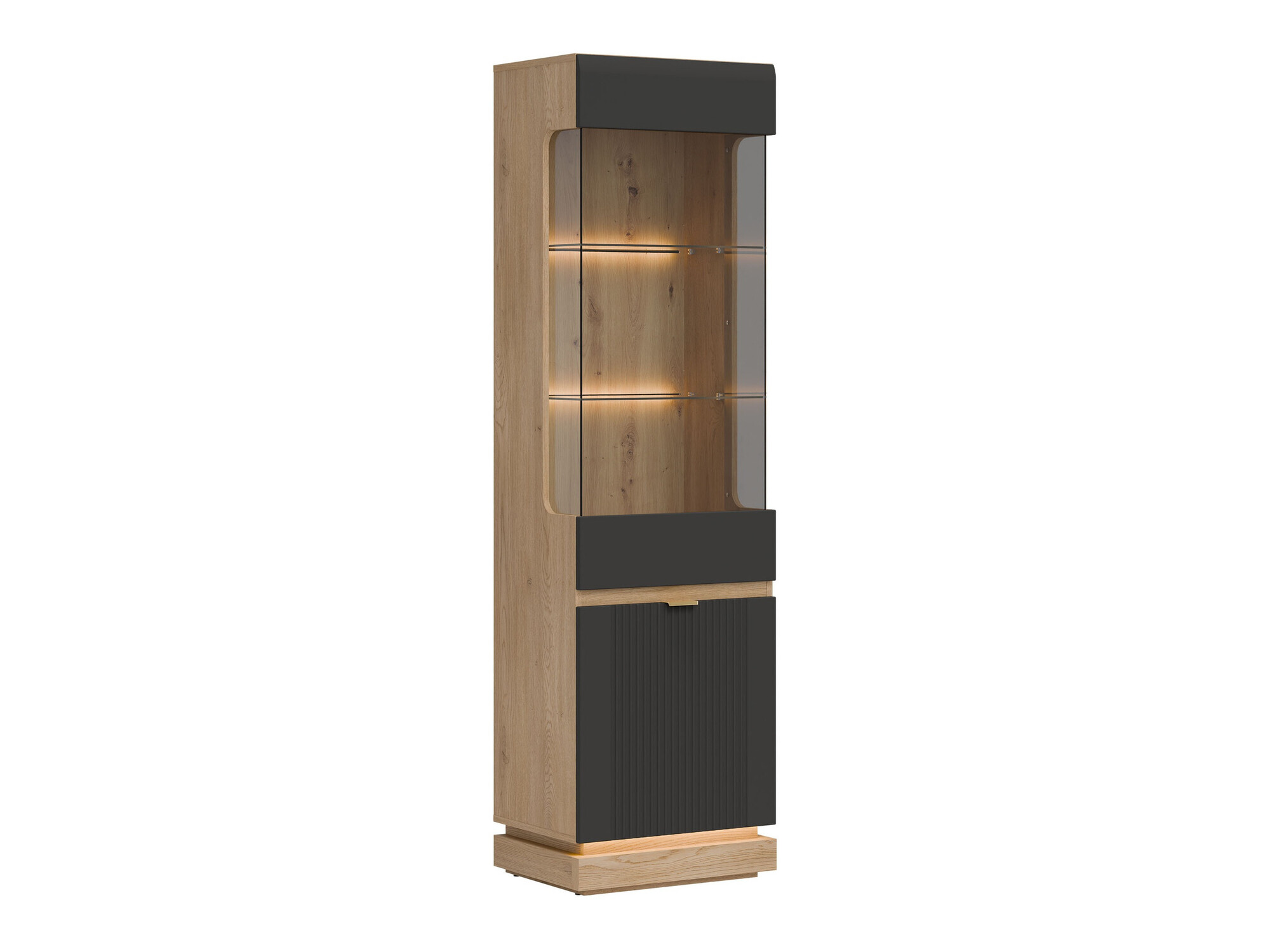 Bookcase Teselbu 109 (Anthracite + Oak)