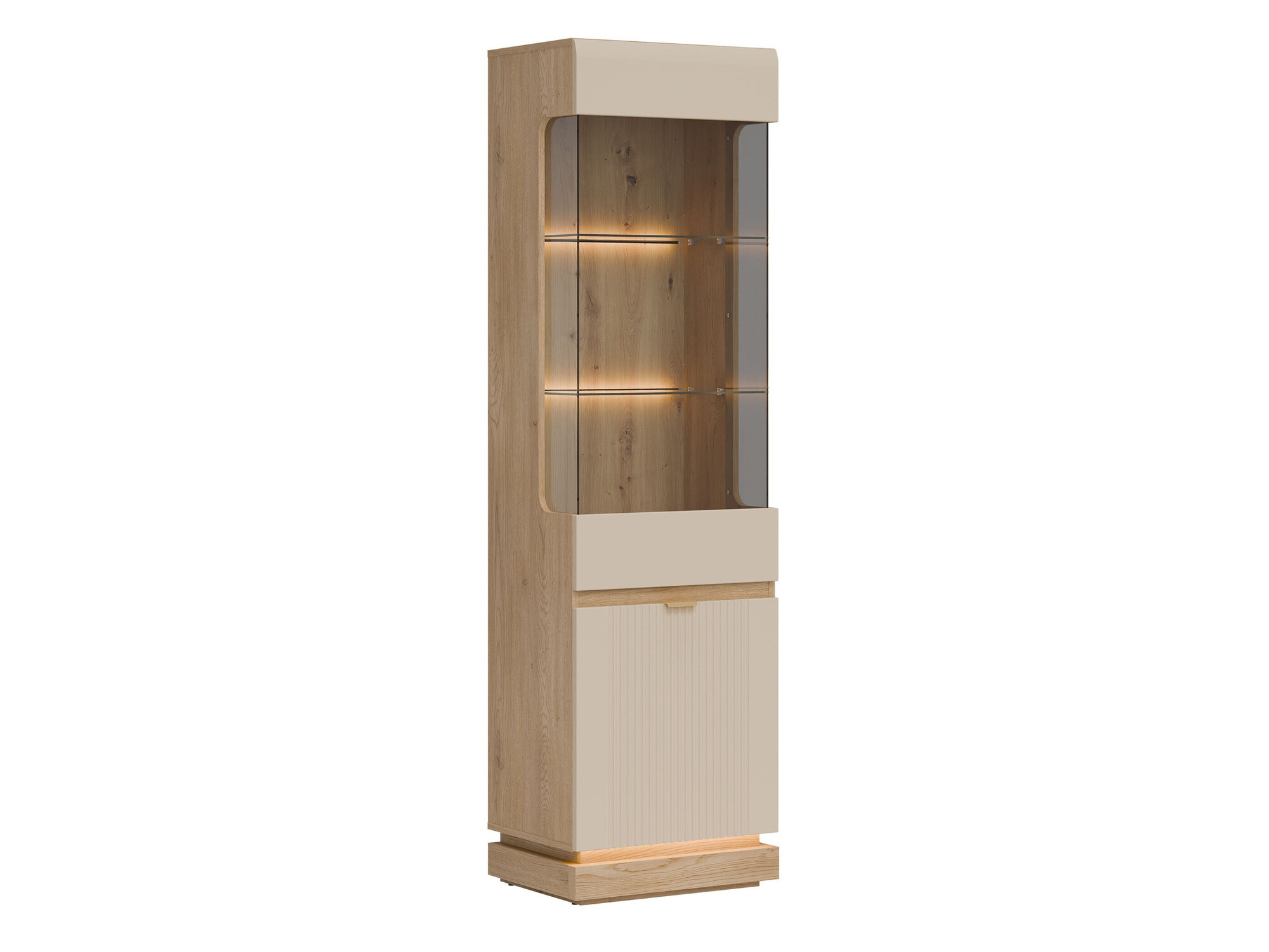 Bookcase Teselbu 109 (Cashmere + Oak)