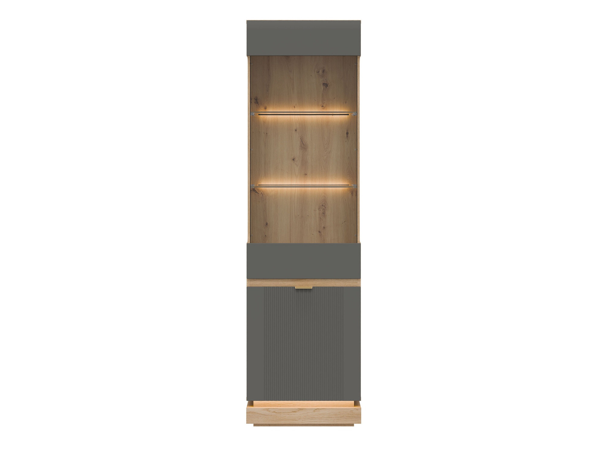Bookcase Teselbu 109 (Grey + Oak)