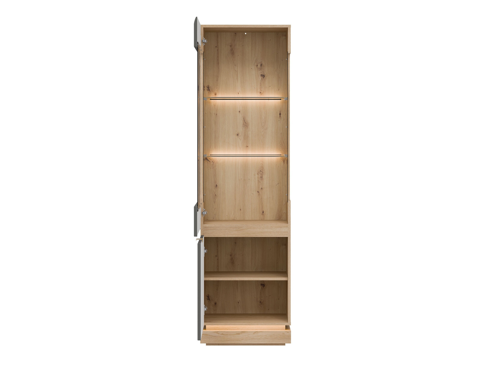 Bookcase Teselbu 109 (Grey + Oak)