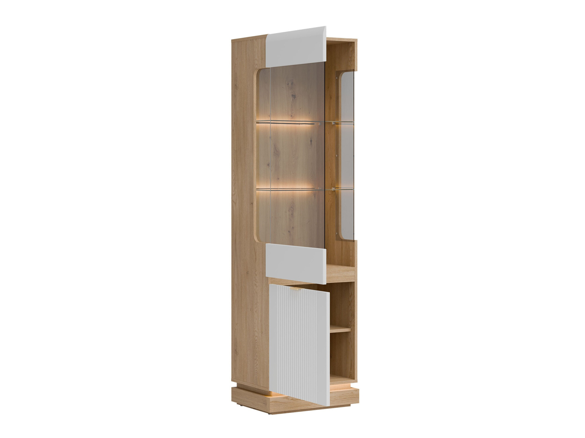 Bookcase Teselbu 109 (White + Oak)