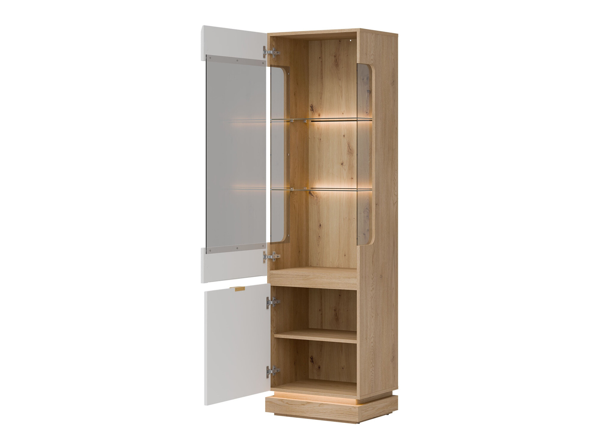Bookcase Teselbu 109 (White + Oak)
