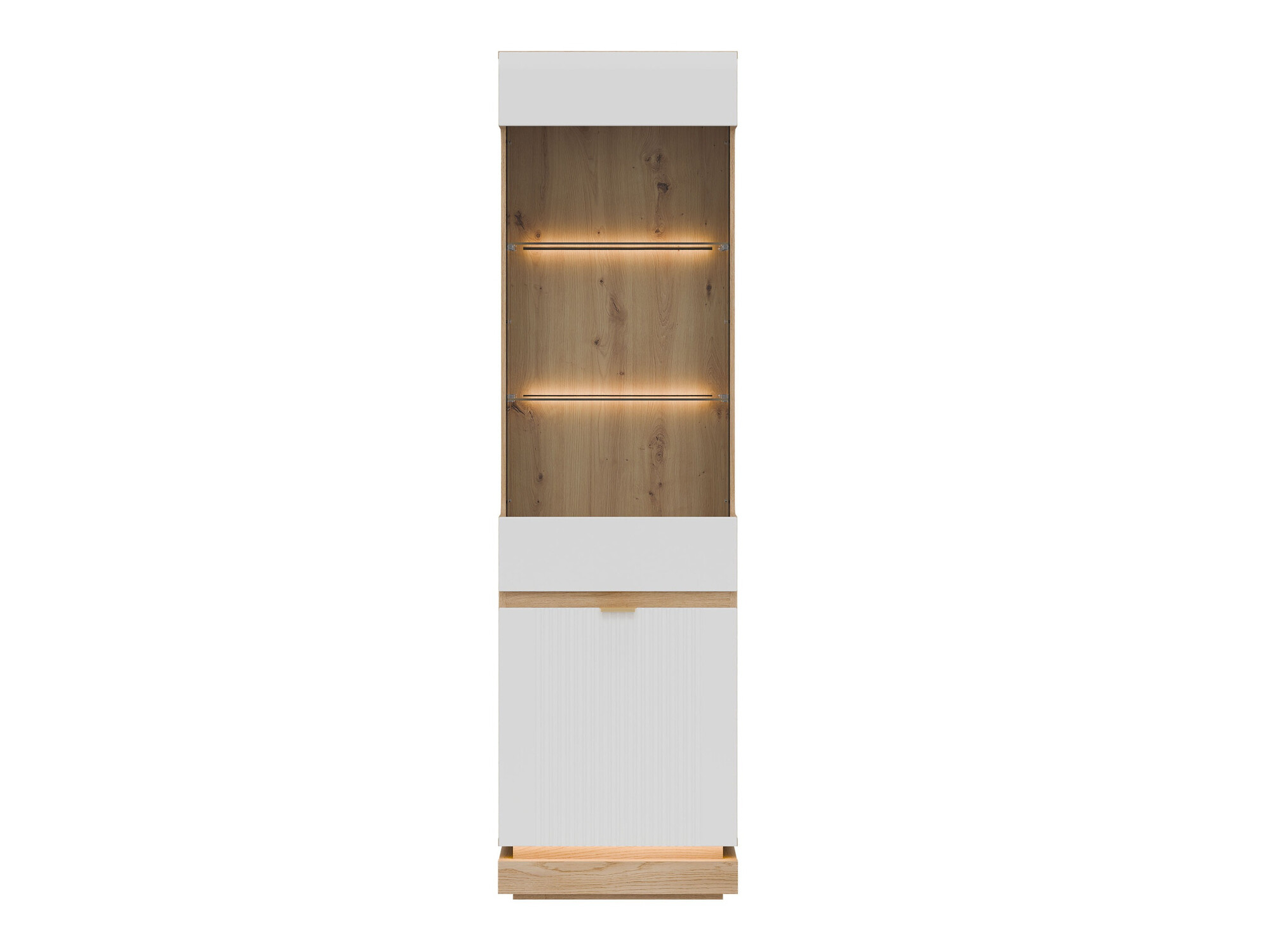 Bookcase Teselbu 109 (White + Oak)