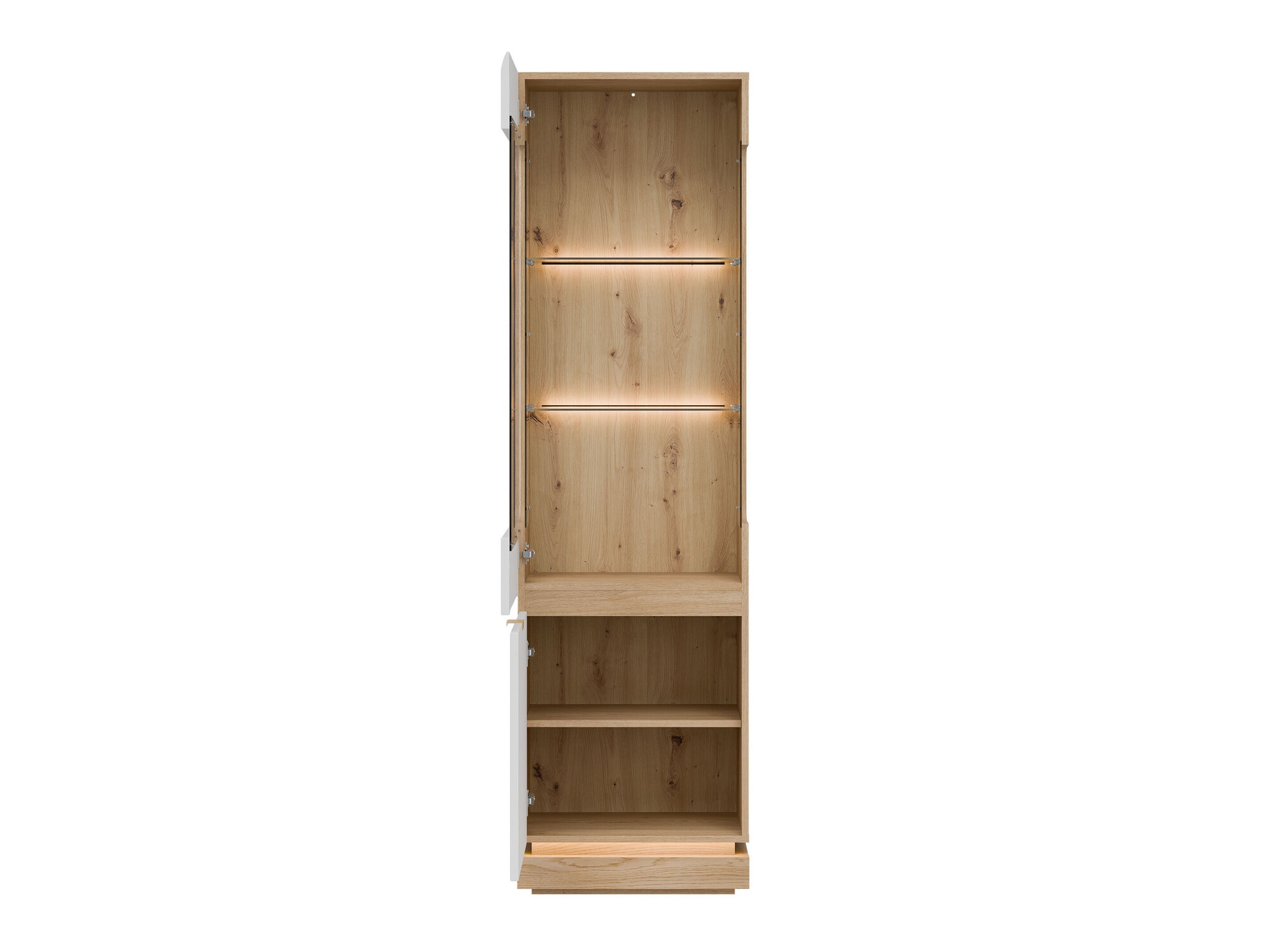 Bookcase Teselbu 109 (White + Oak)