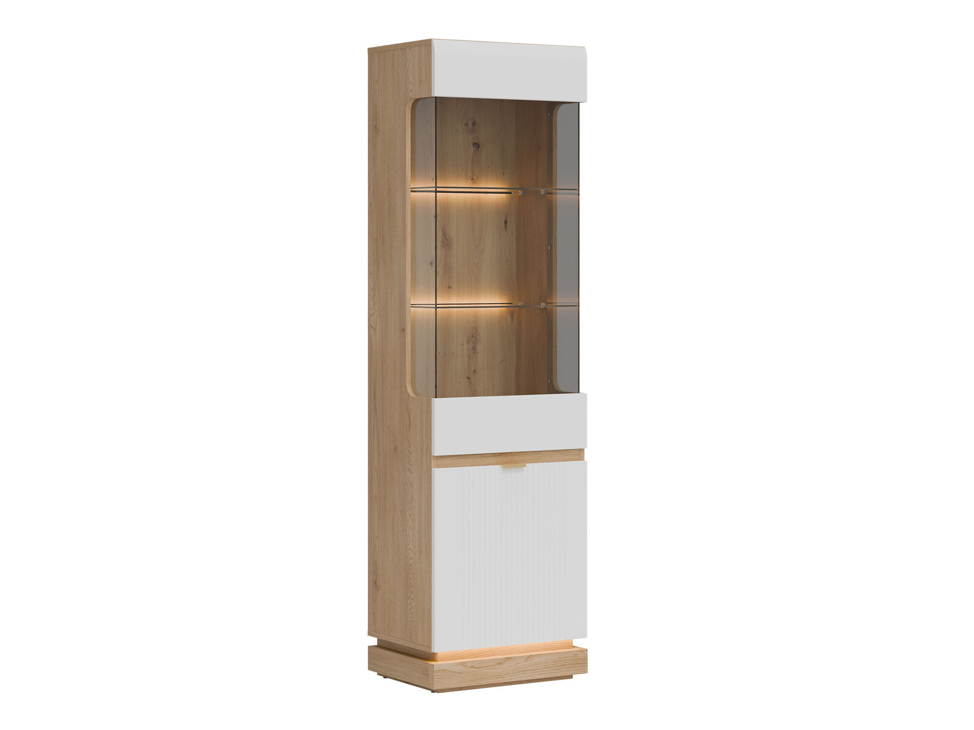 Bookcase Teselbu 109 (White + Oak)