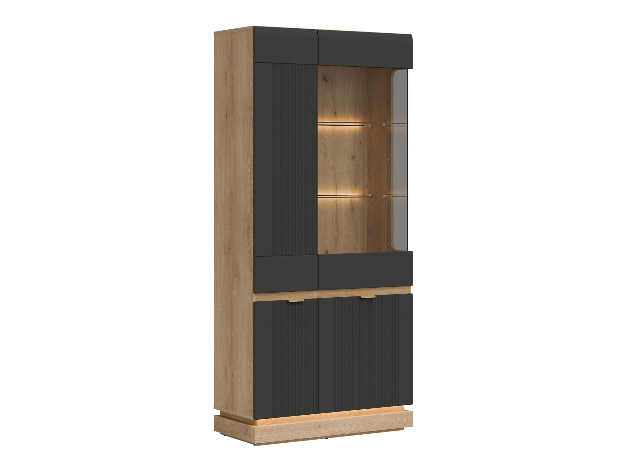 Bookcase Teselbu 111 (Anthracite + Oak)