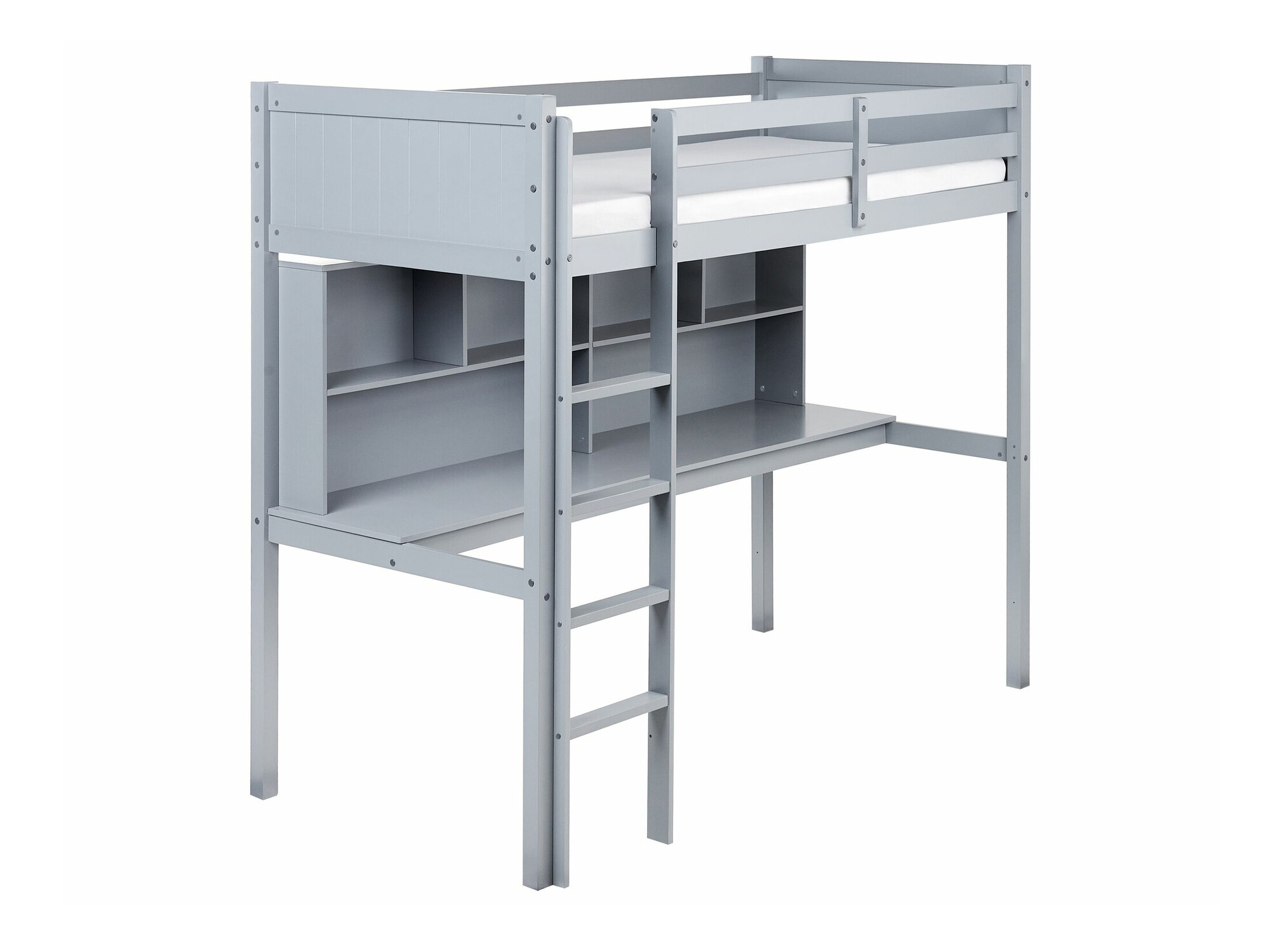Loft bed Berwyn 2614 (Grey)