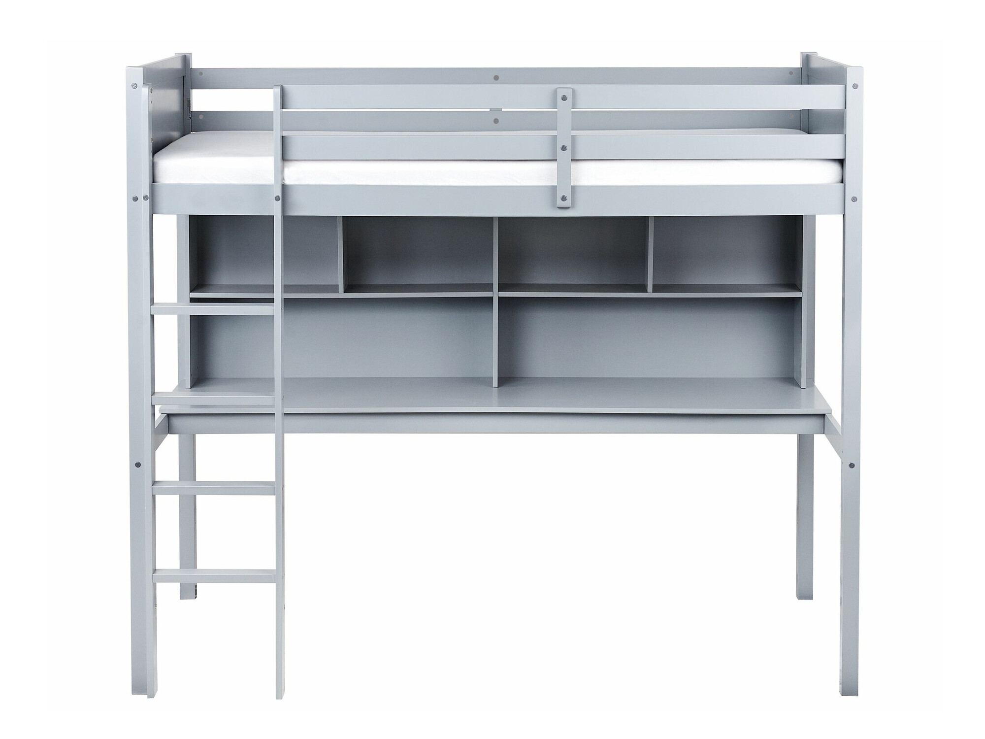 Loft bed Berwyn 2614 (Grey)