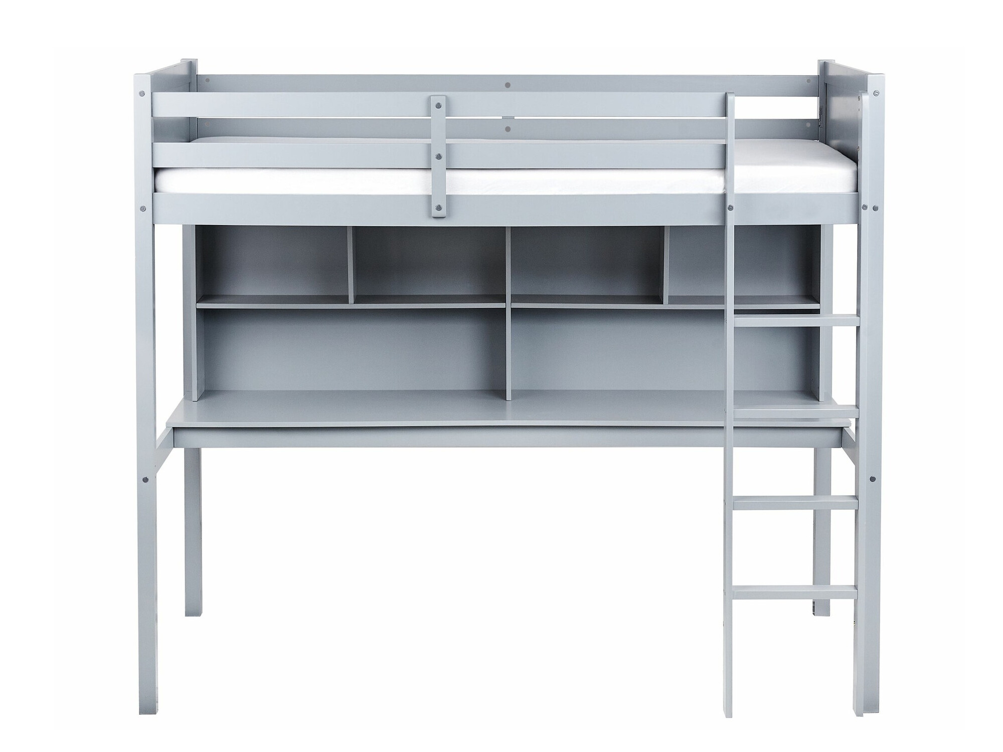 Loft bed Berwyn 2614 (Grey)