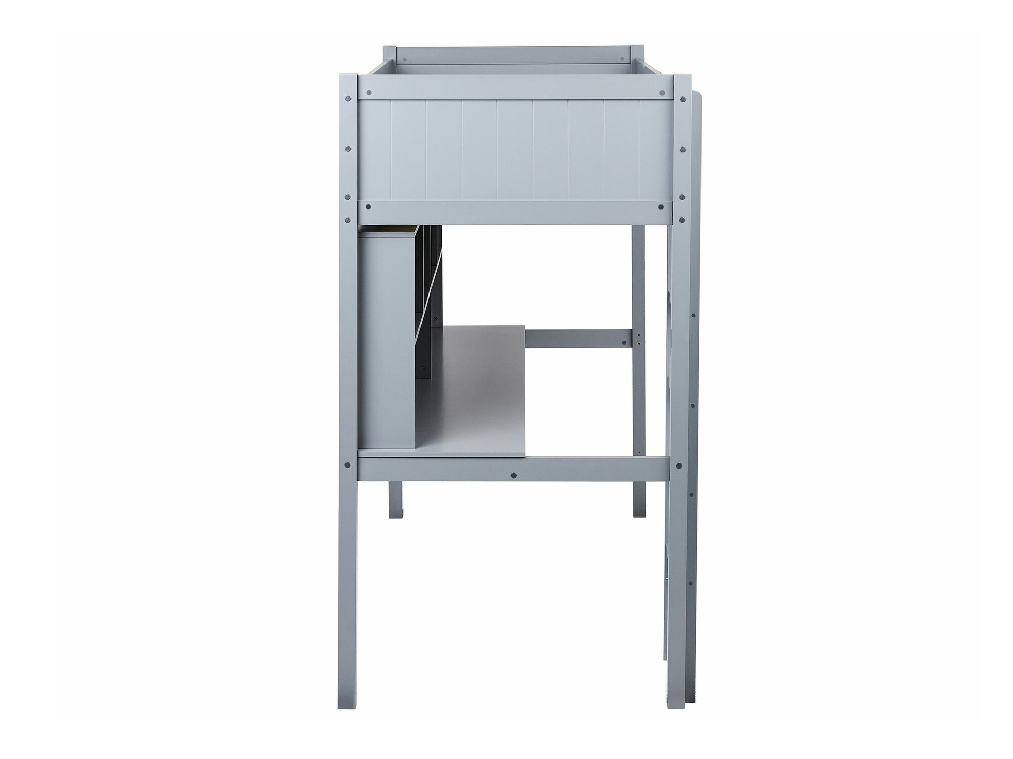 Loft bed Berwyn 2614 (Grey)
