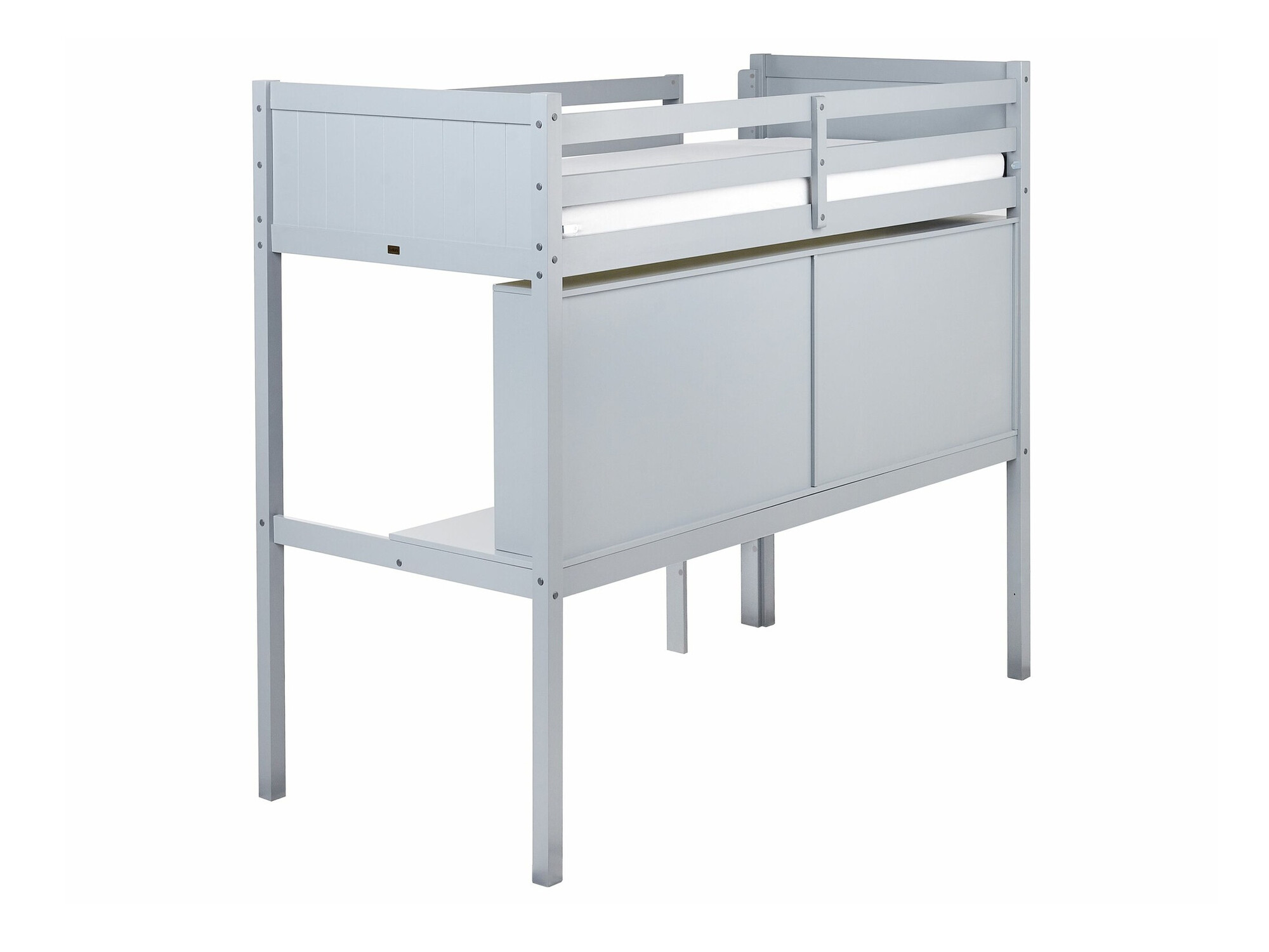 Loft bed Berwyn 2614 (Grey)
