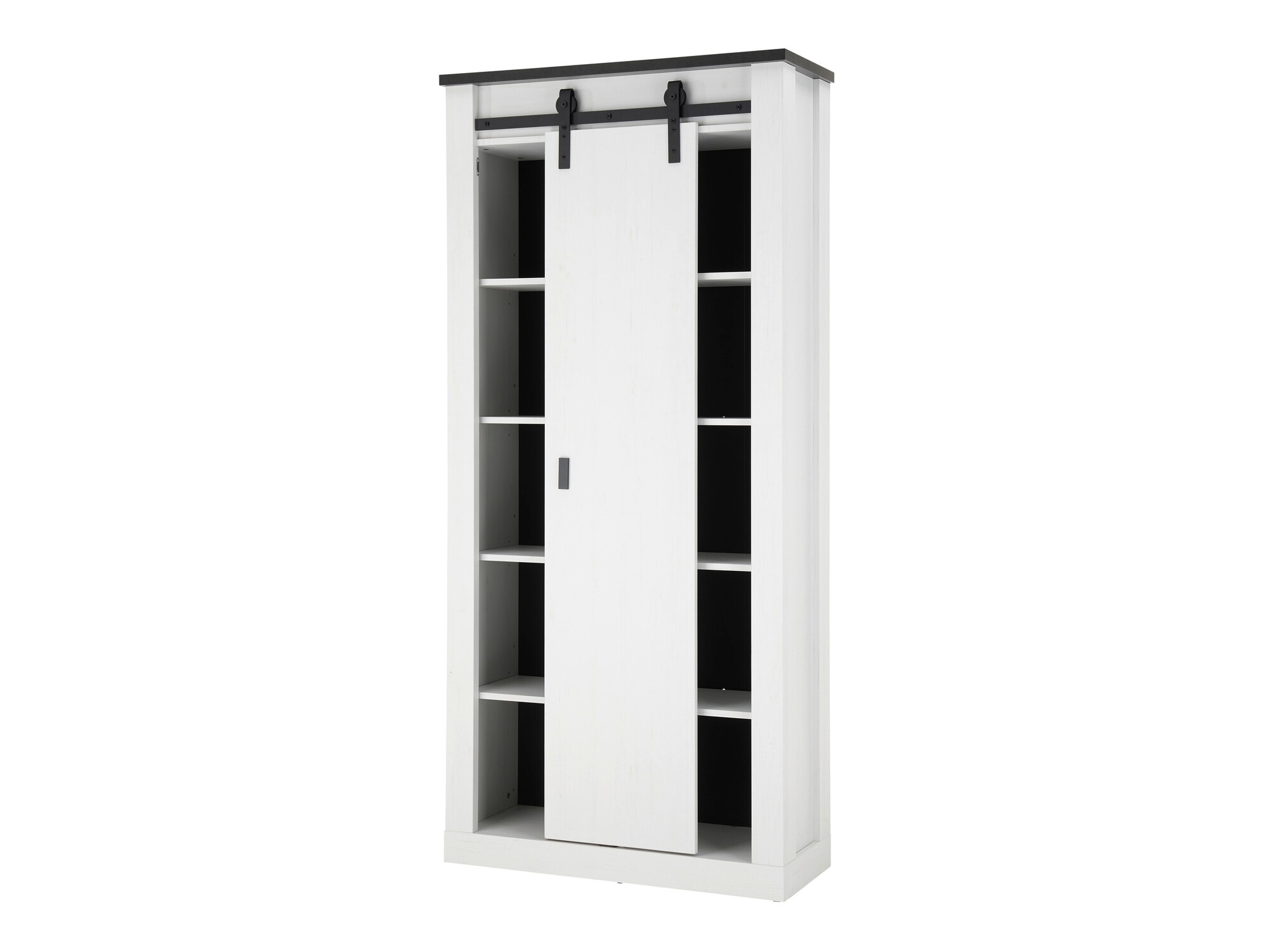 Σετ μπάνιου Cirtale 139 (Λευκασμένο πεύκο + Ανθρακί)