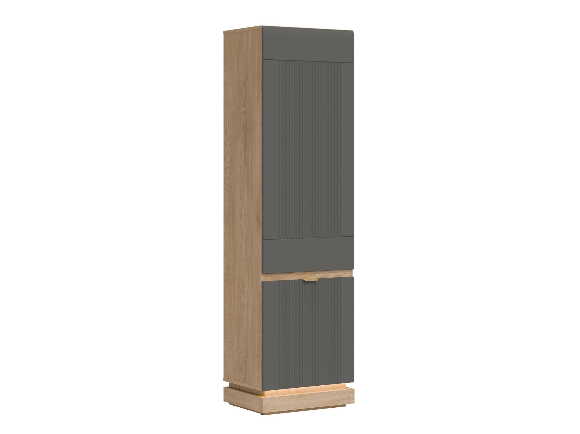 Bookcase Teselbu 112 (Grey + Oak)